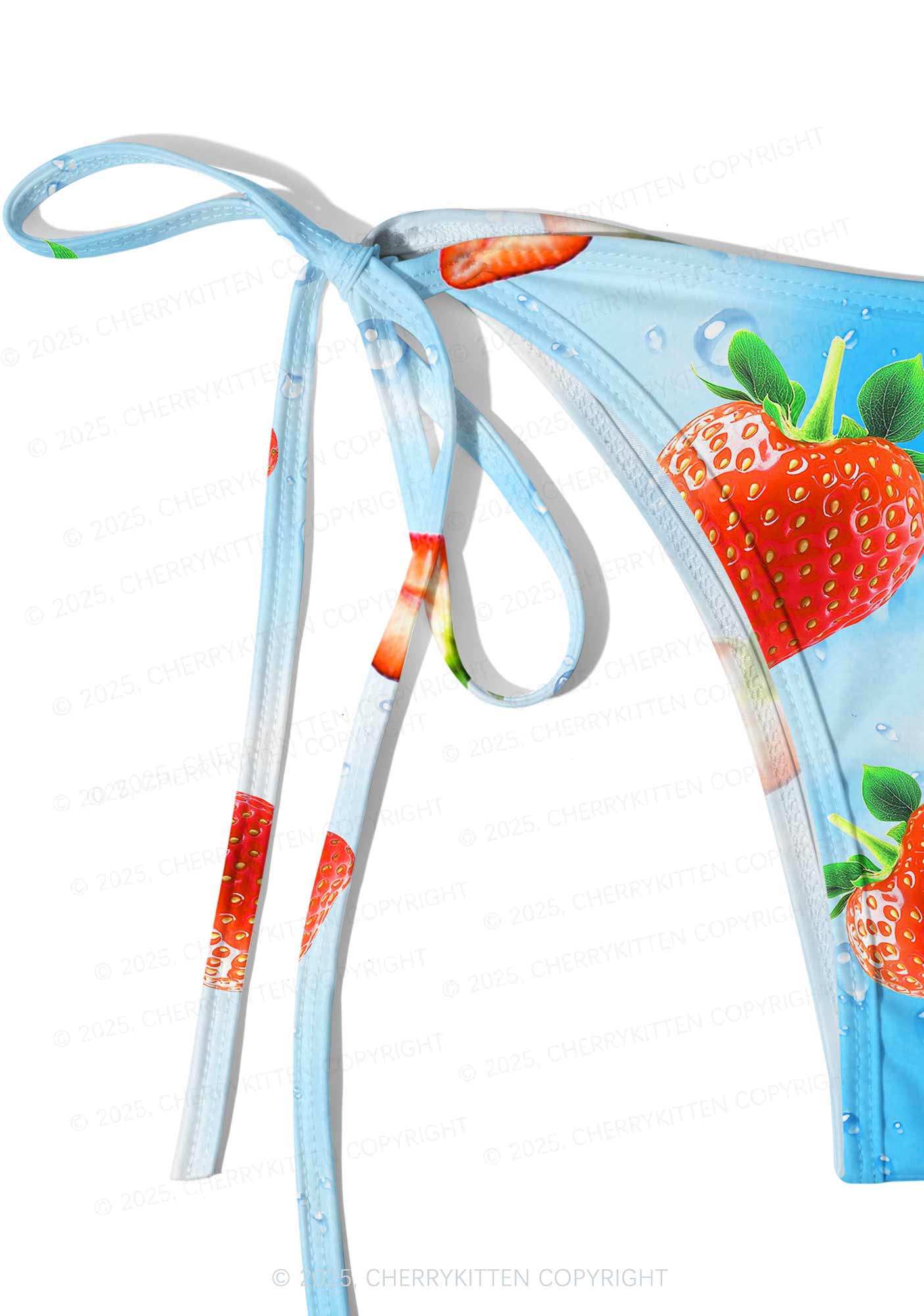 Cute Strawberry Y2K Print Bikini Set Cherrykitten