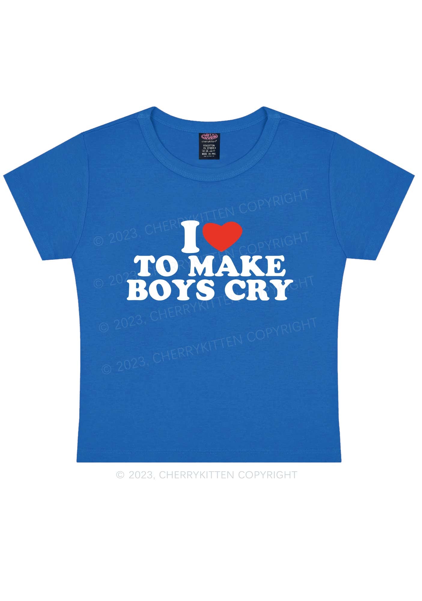 Love To Make Boys Cry Y2k Baby Tee