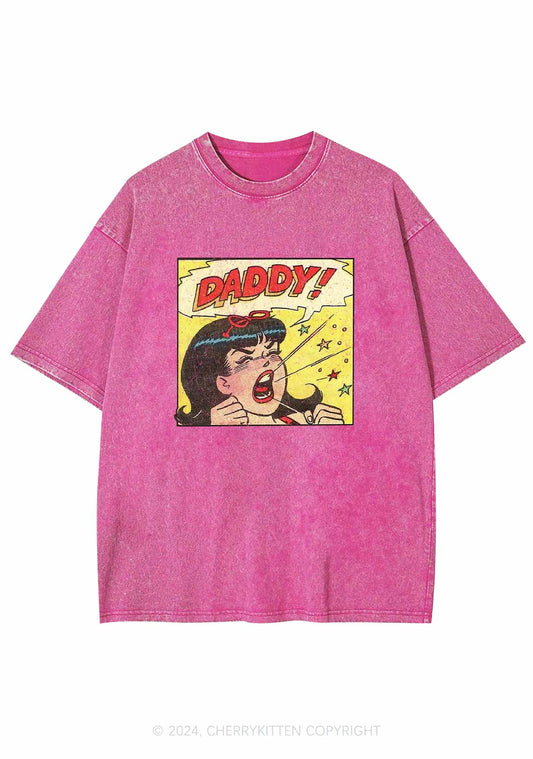 Call For Daddy Y2K Washed Tee Cherrykitten