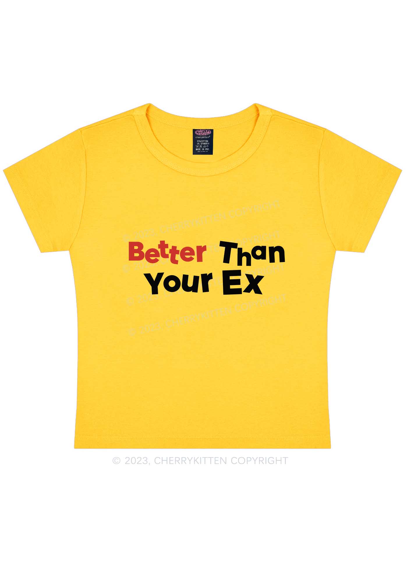 Better Than Your EX Y2K Baby Tee Cherrykitten