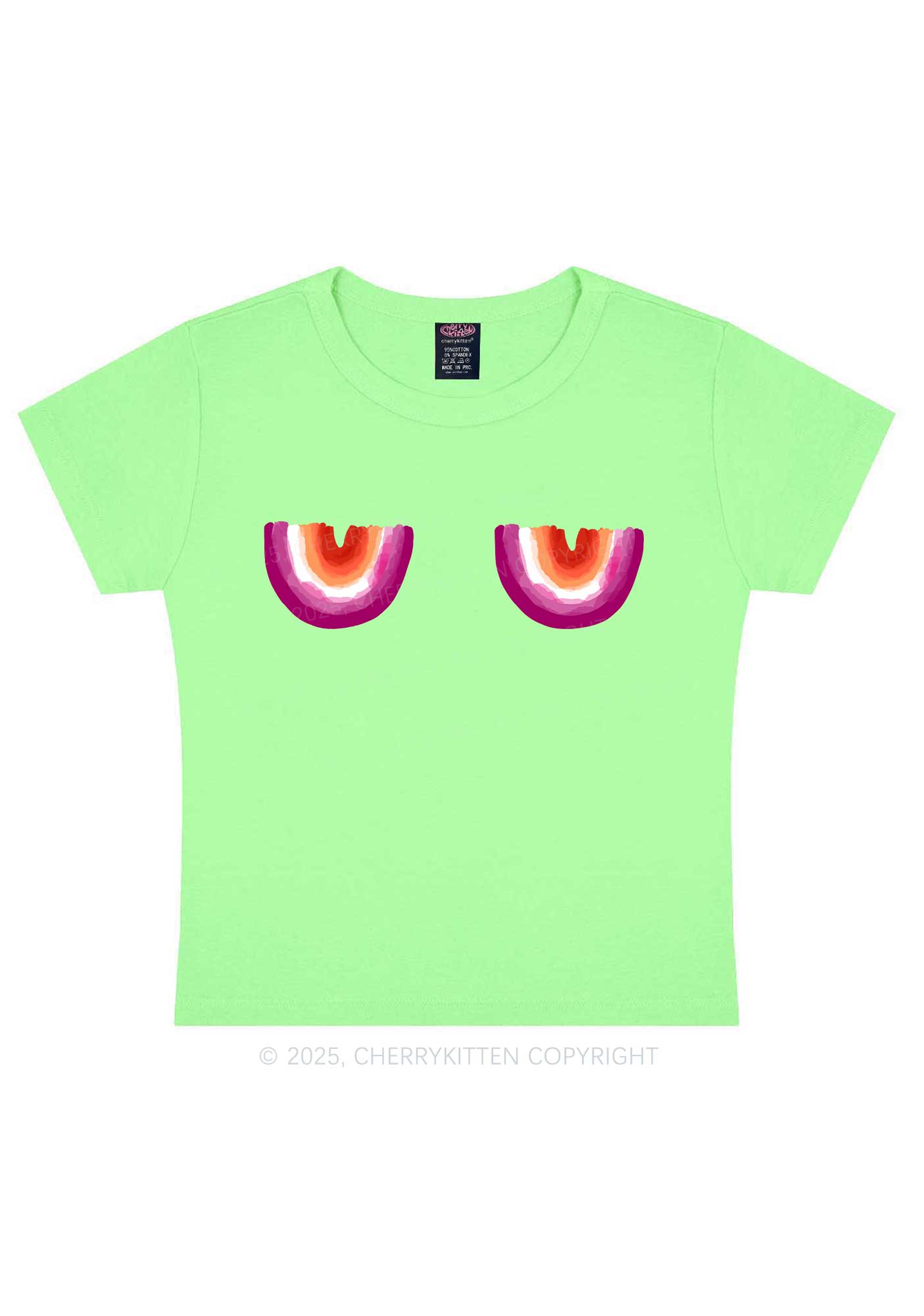 Lesbian Bxxb Y2K Baby Tee Cherrykitten