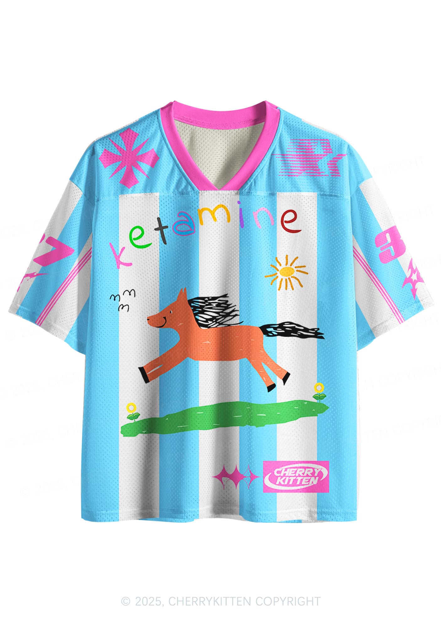 Custom Star Orange Pony Y2K Sport Jersey Shirts Cherrykitten