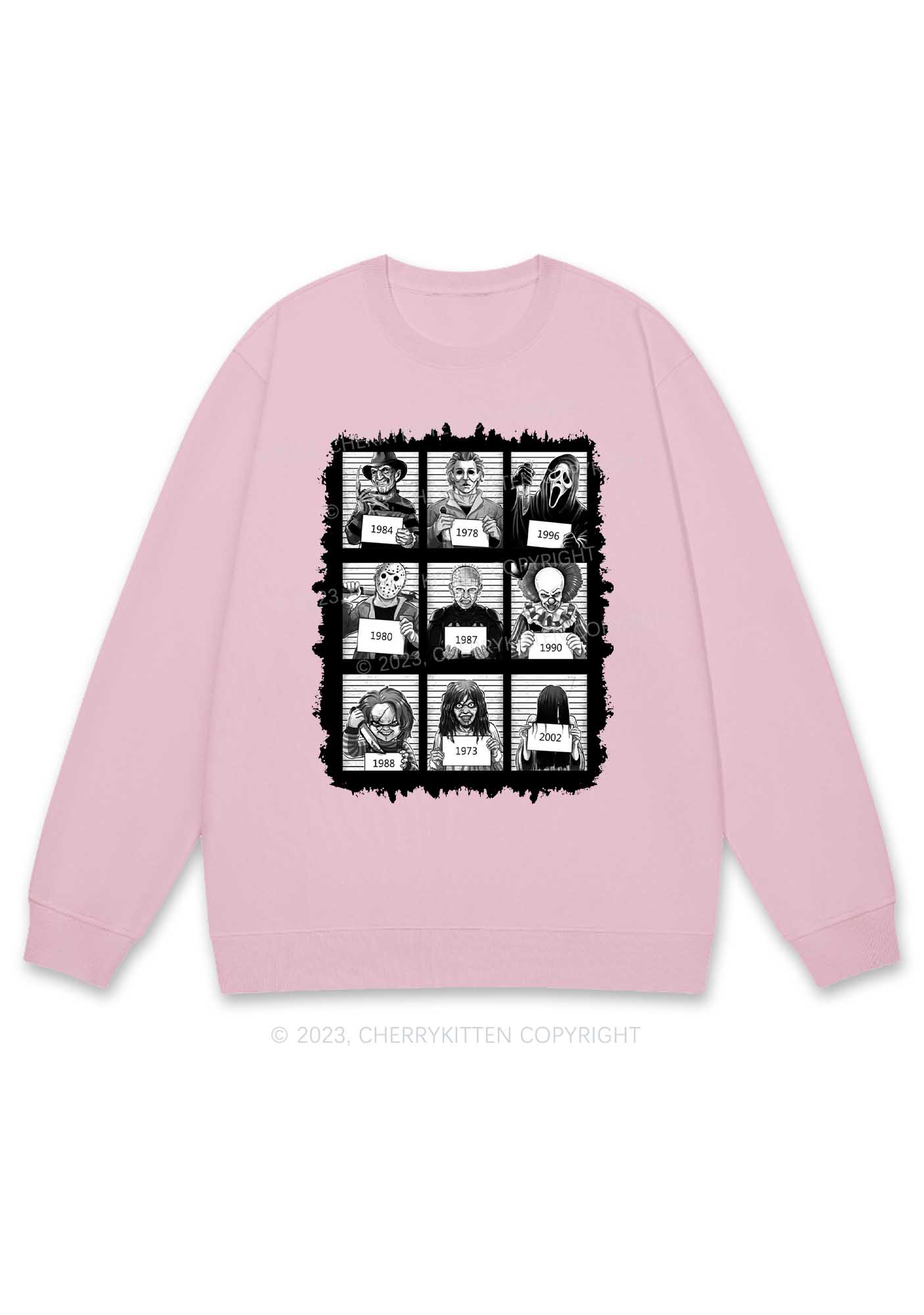 Horror Movie Characters Y2K Sweatshirt Cherrykitten