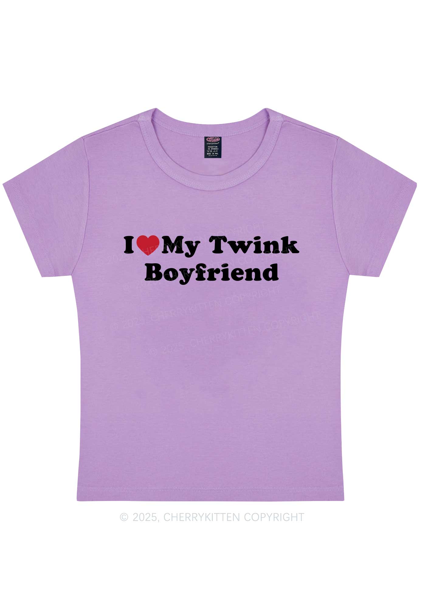 I Love My Twink BF Pride Y2K Baby Tee Cherrykitten