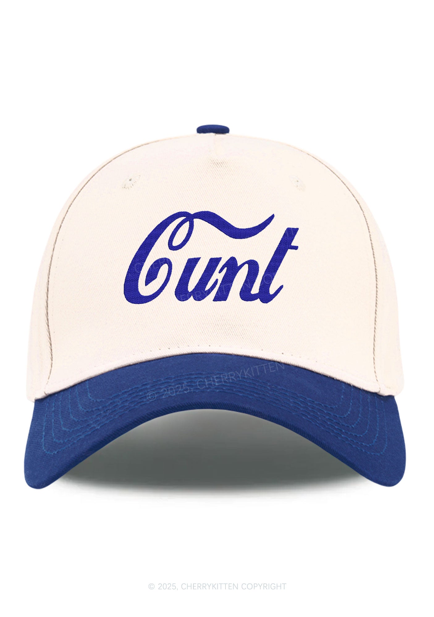 Embroidered Special Cxxt Y2K Color Block Baseball Cap Cherrykitten