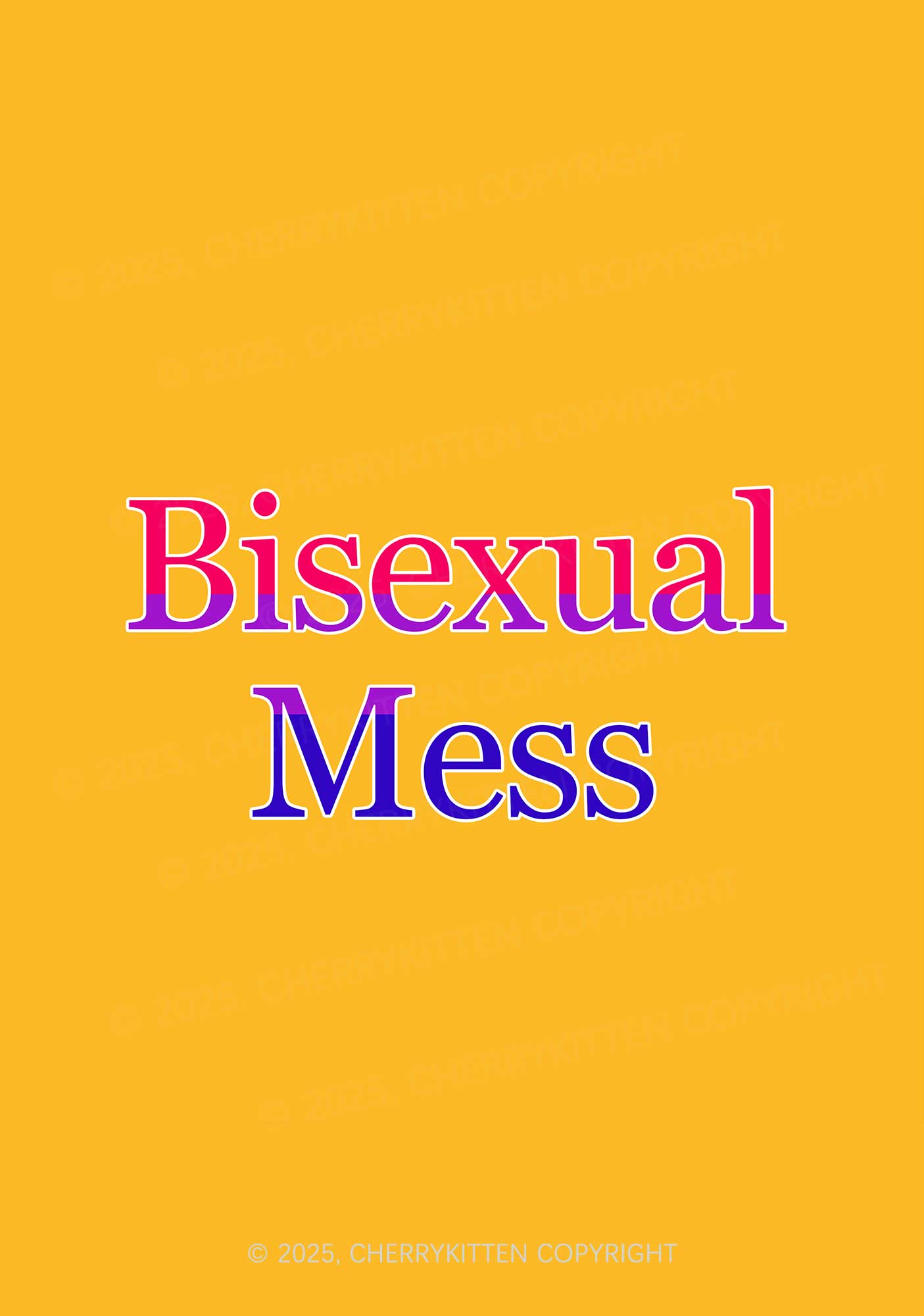 Bisexual Mess Pride 1Pc Y2K Pin Badge Cherrykitten