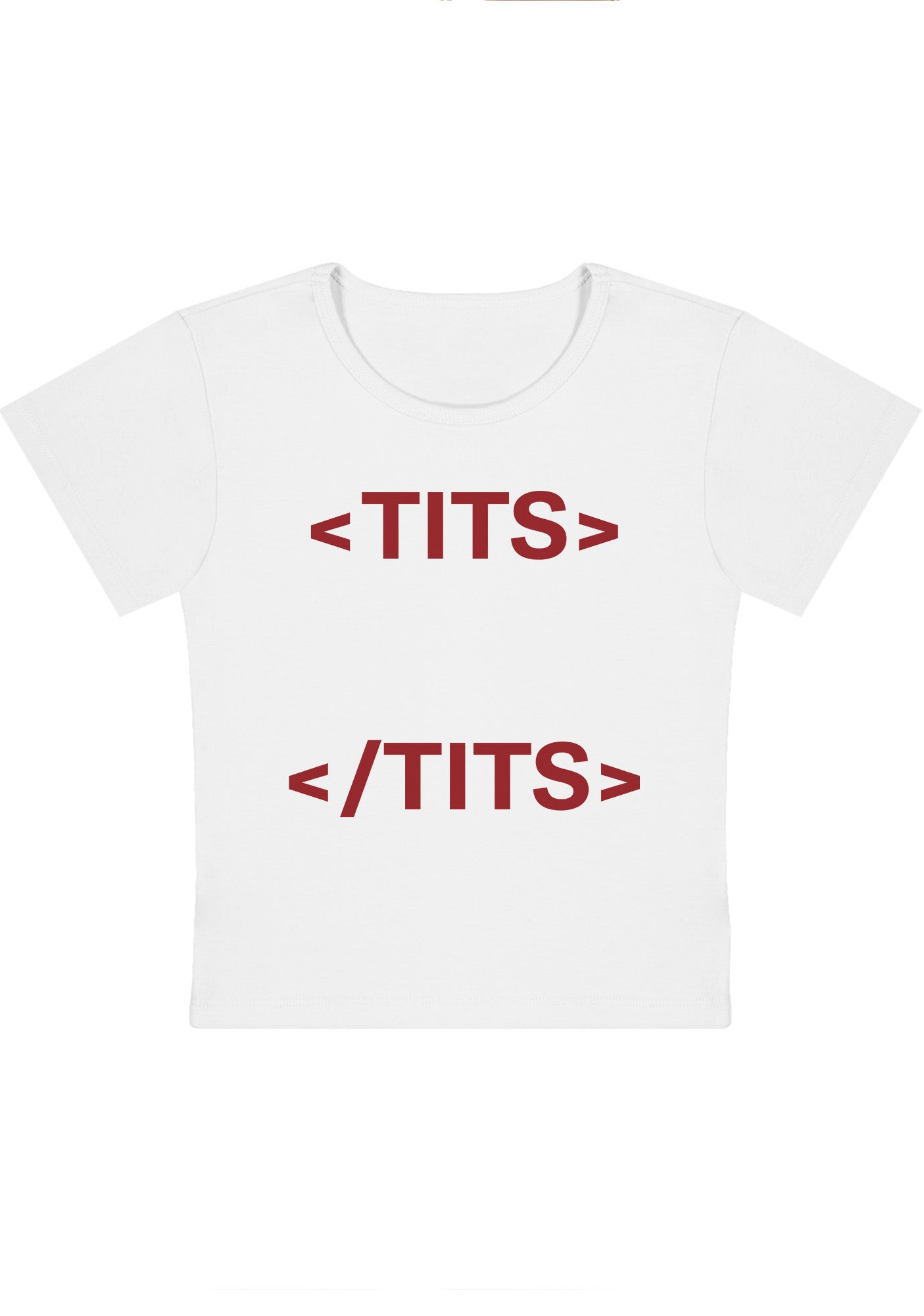 Curvy Hashtag Tites Baby Tee