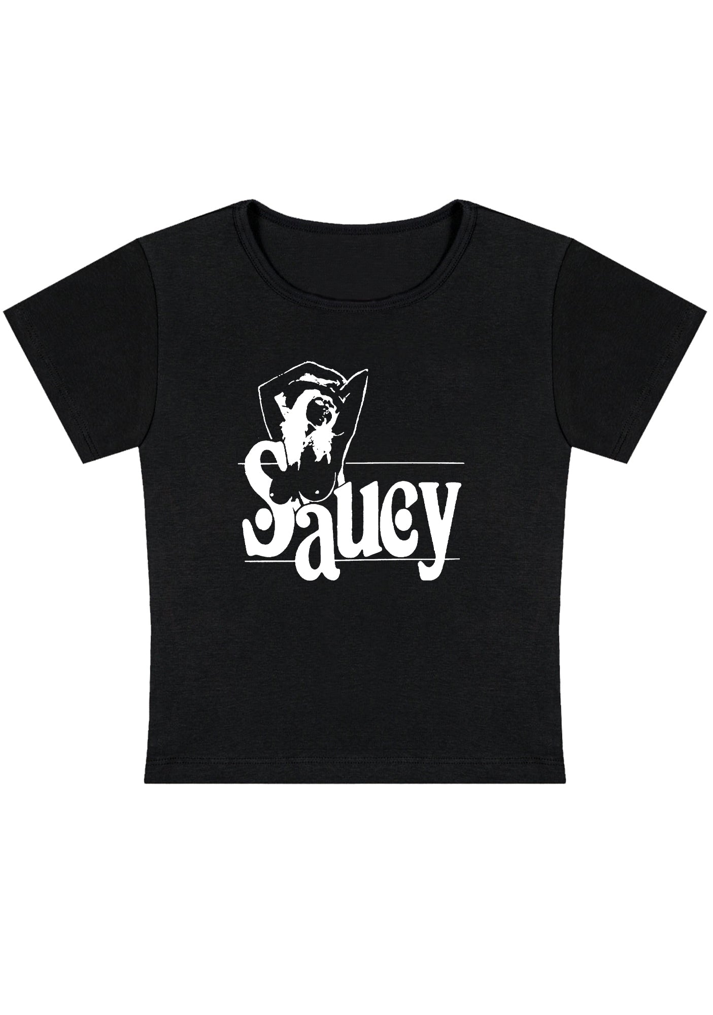 Curvy Saucy Girl Baby Tee