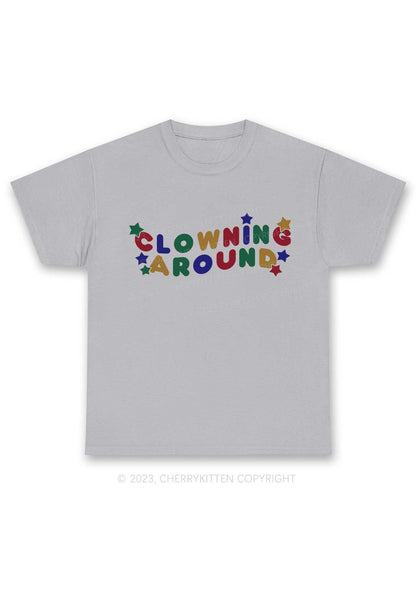Clowning Around Y2K Chunky Shirt Cherrykitten