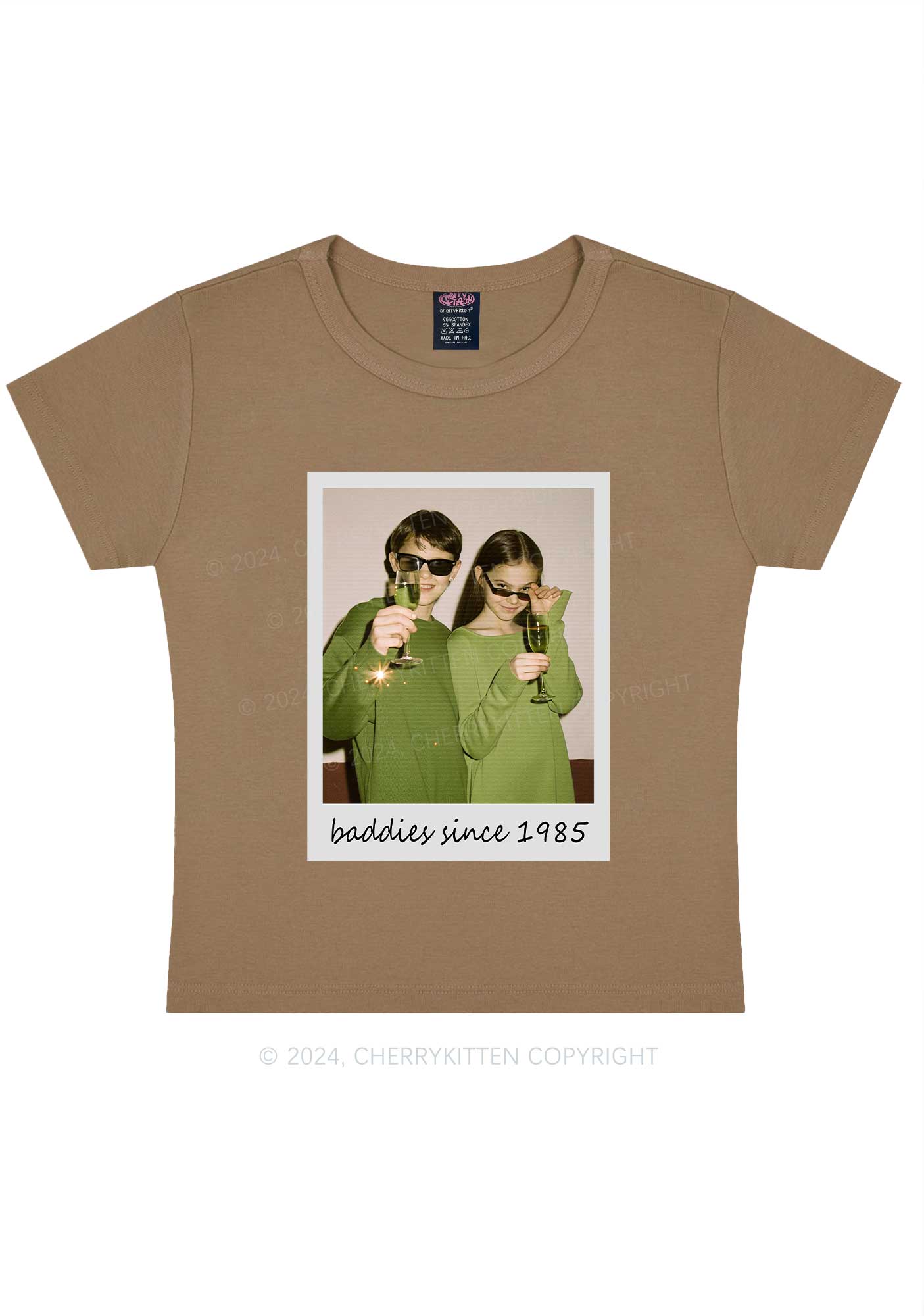 Baddies Since Y2K Valentine's Day Baby Tee Cherrykitten