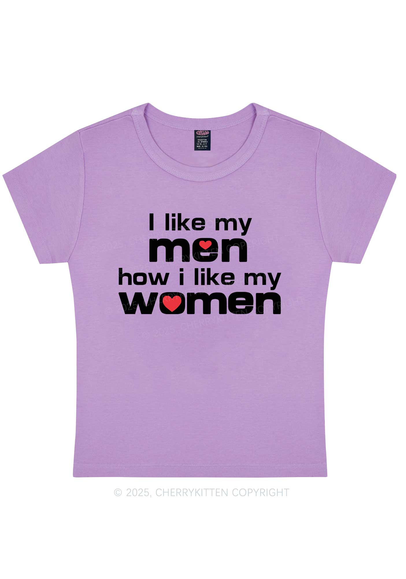 I Like My Men Pride Y2K Baby Tee Cherrykitten