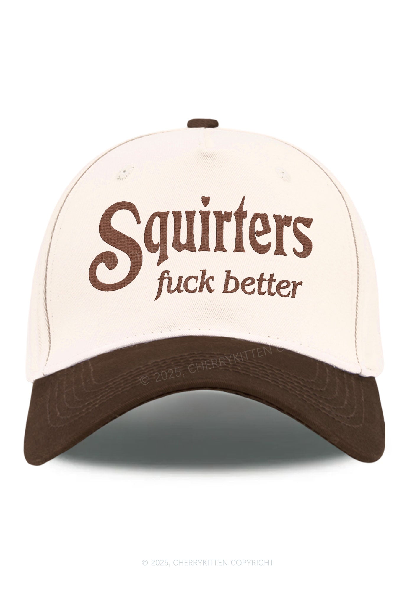 Embroidered Squirters Fxxk Better Y2K Color Block Baseball Cap Cherrykitten