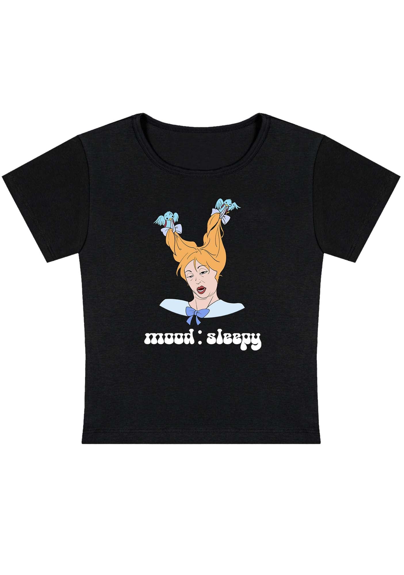 Curvy Mood Sleepy Girl Baby Tee