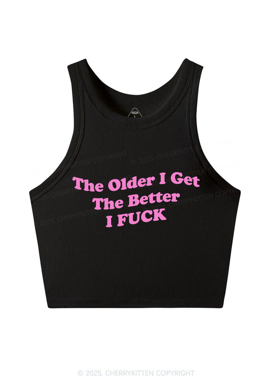 Older Get Better Fxxk Y2K Crop Tank Top Cherrykitten