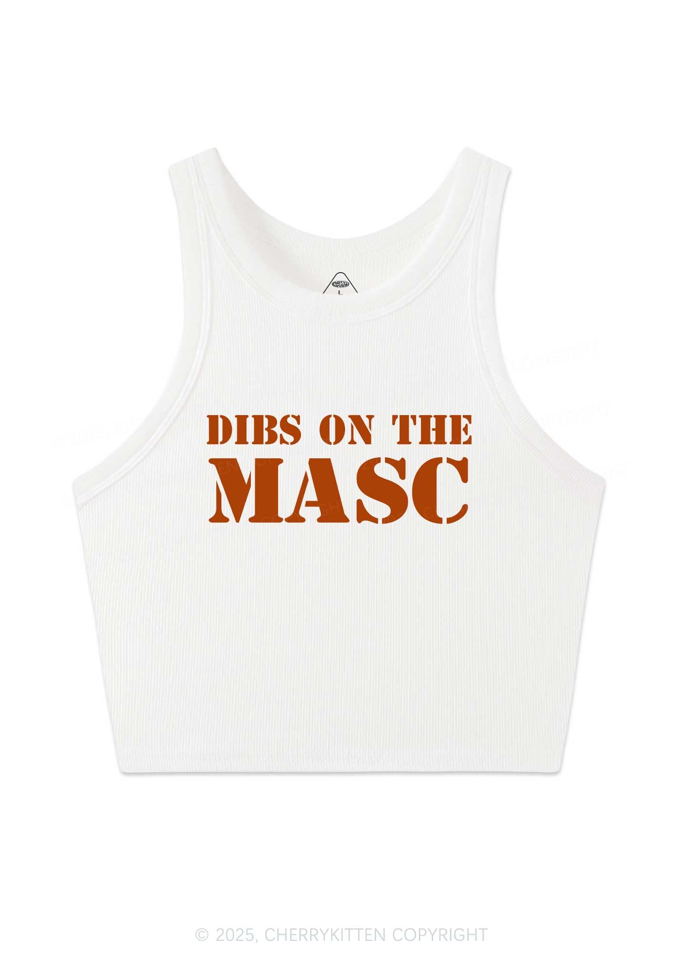 Dibs On The Masc Pride Y2K Crop Tank Top Cherrykitten