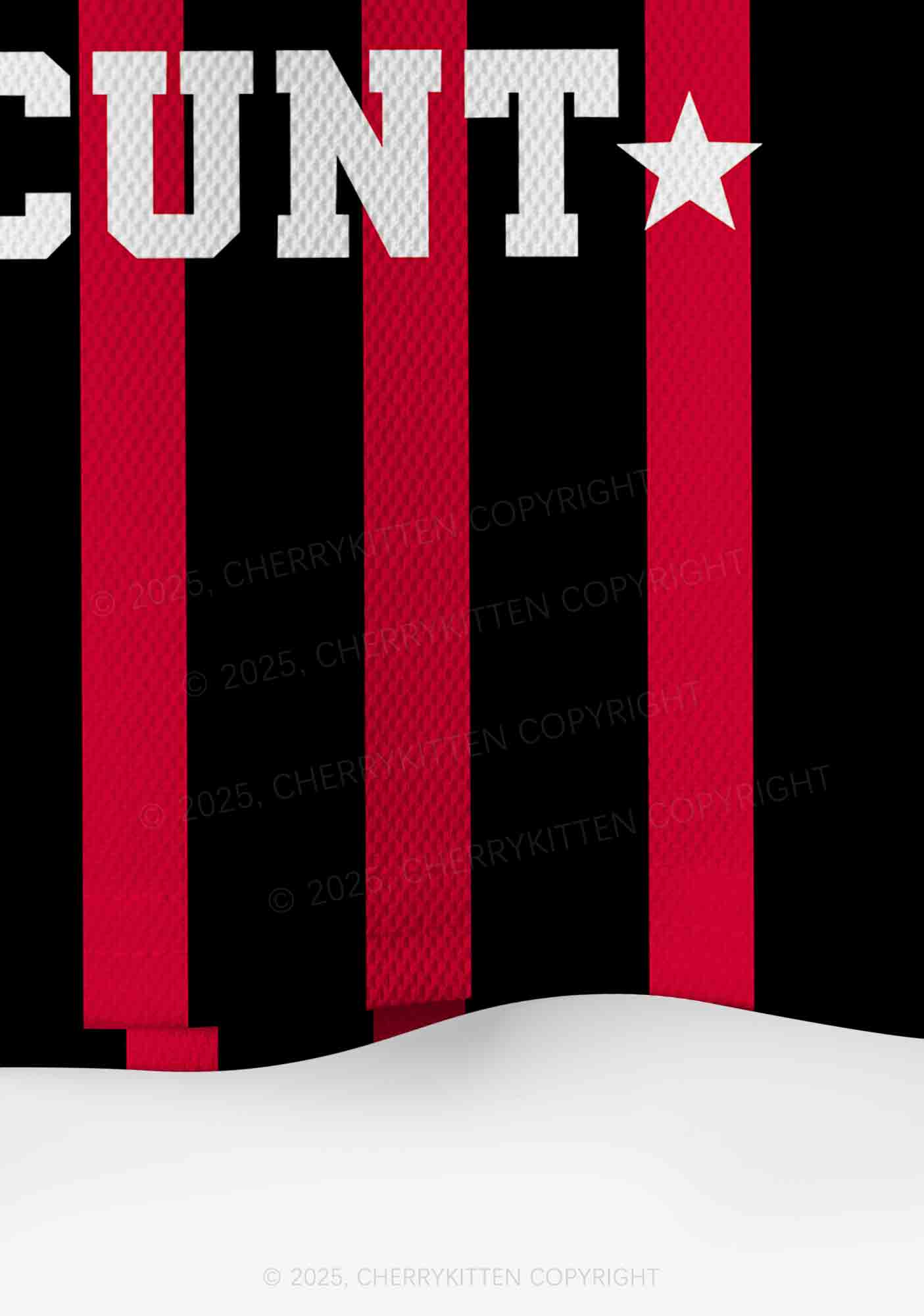 Custom Red Cxxt Stars Y2K Crop Sport Jersey Shirts Cherrykitten