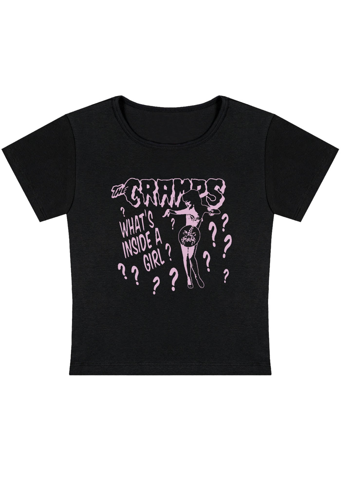 What's Inside A Girl Y2K Baby Tee