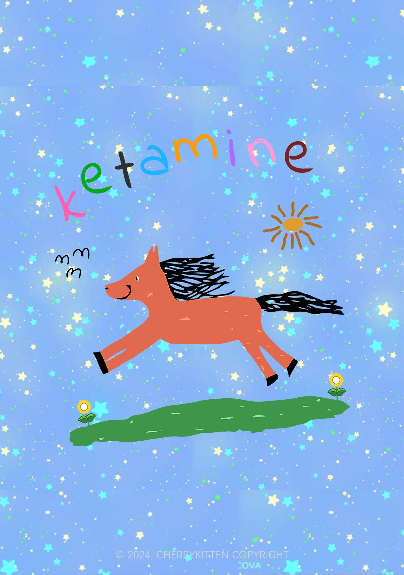 Orange K Pony 1Pc Y2K Pin Badge Cherrykitten