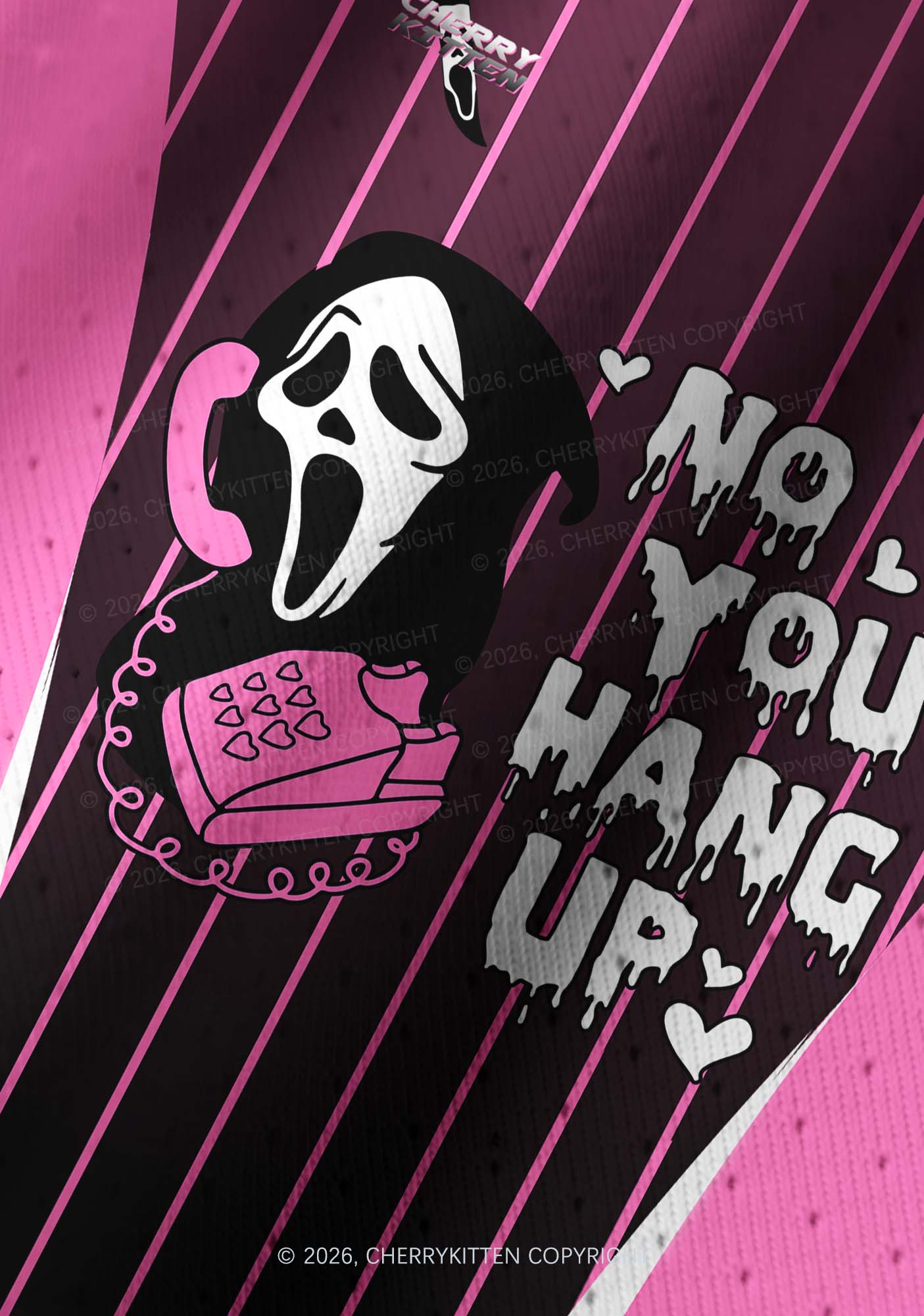 Halloween No You Hang Up Y2K Crop Football Jersey Shirts Cherrykitten