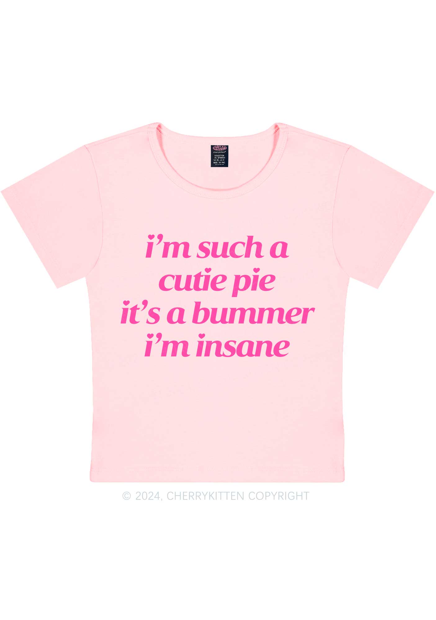 Such A Cutie Pie Y2K Baby Tee Cherrykitten