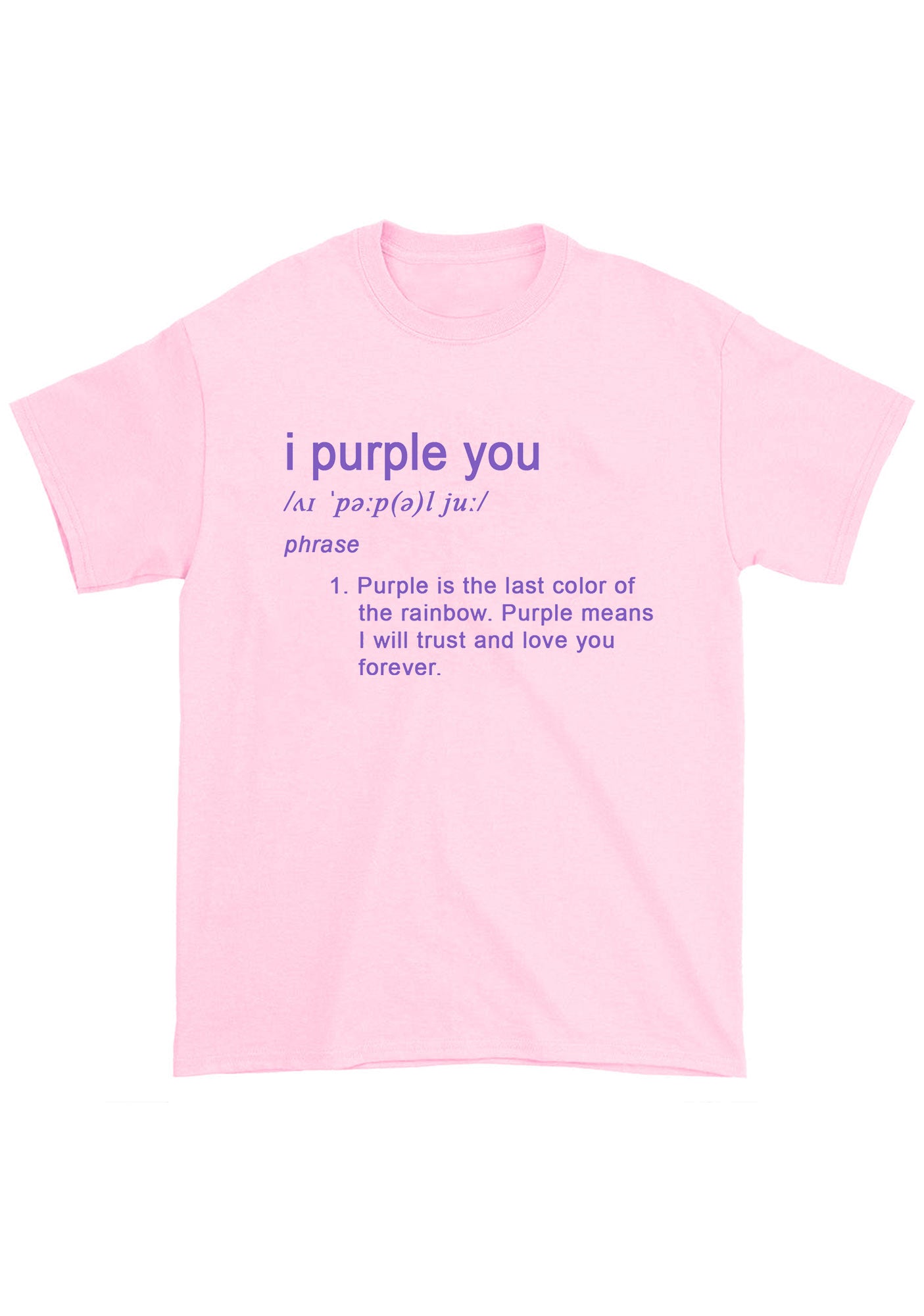 I Purple You Meaning Bangtan Kpop Chunky Shirt