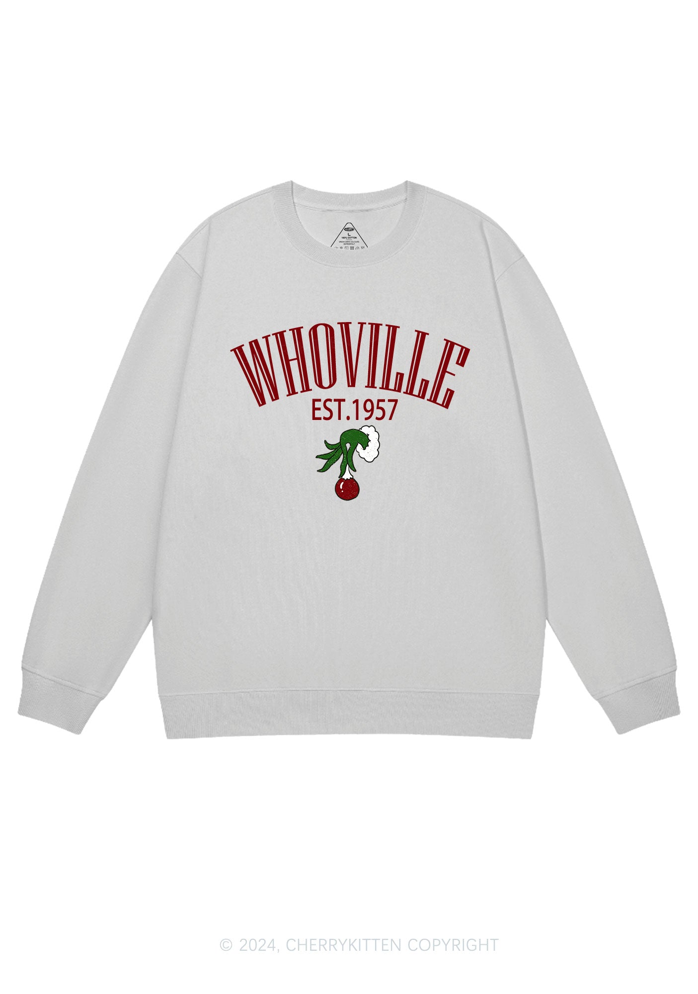 Christmas Whoville Y2K Sweatshirt Cherrykitten
