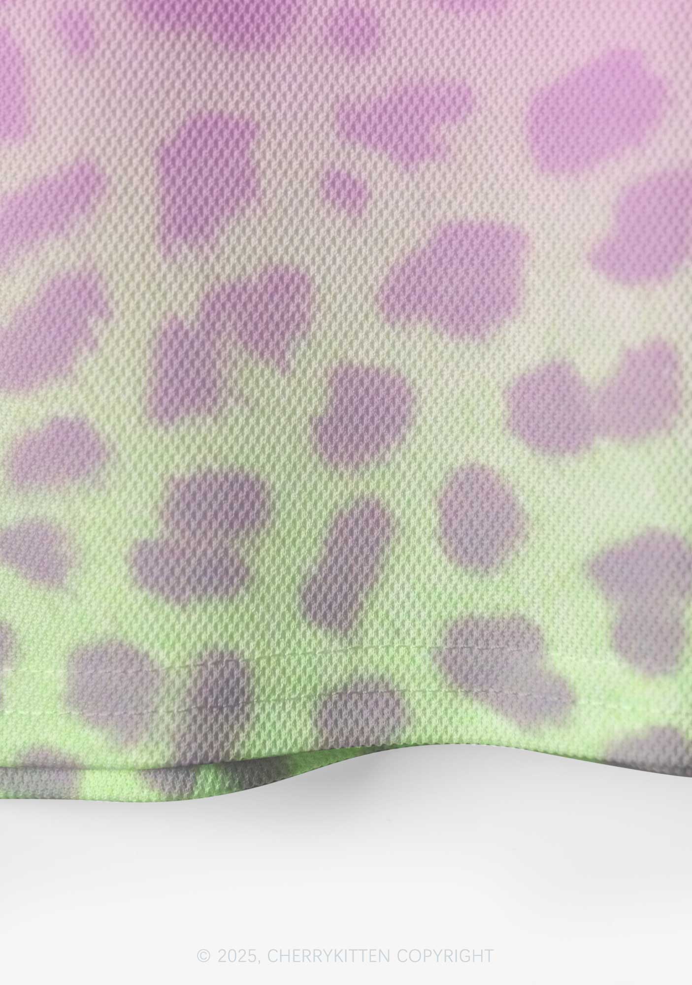 Custom Pink Leopard Cxxt Y2K Crop Sport Jersey Shirts Cherrykitten