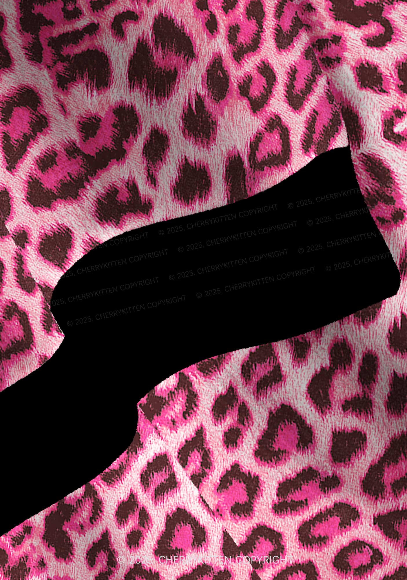 Pink Leopard Y2K Christmas Cardigan Knit Sweatshirt Cherrykitten