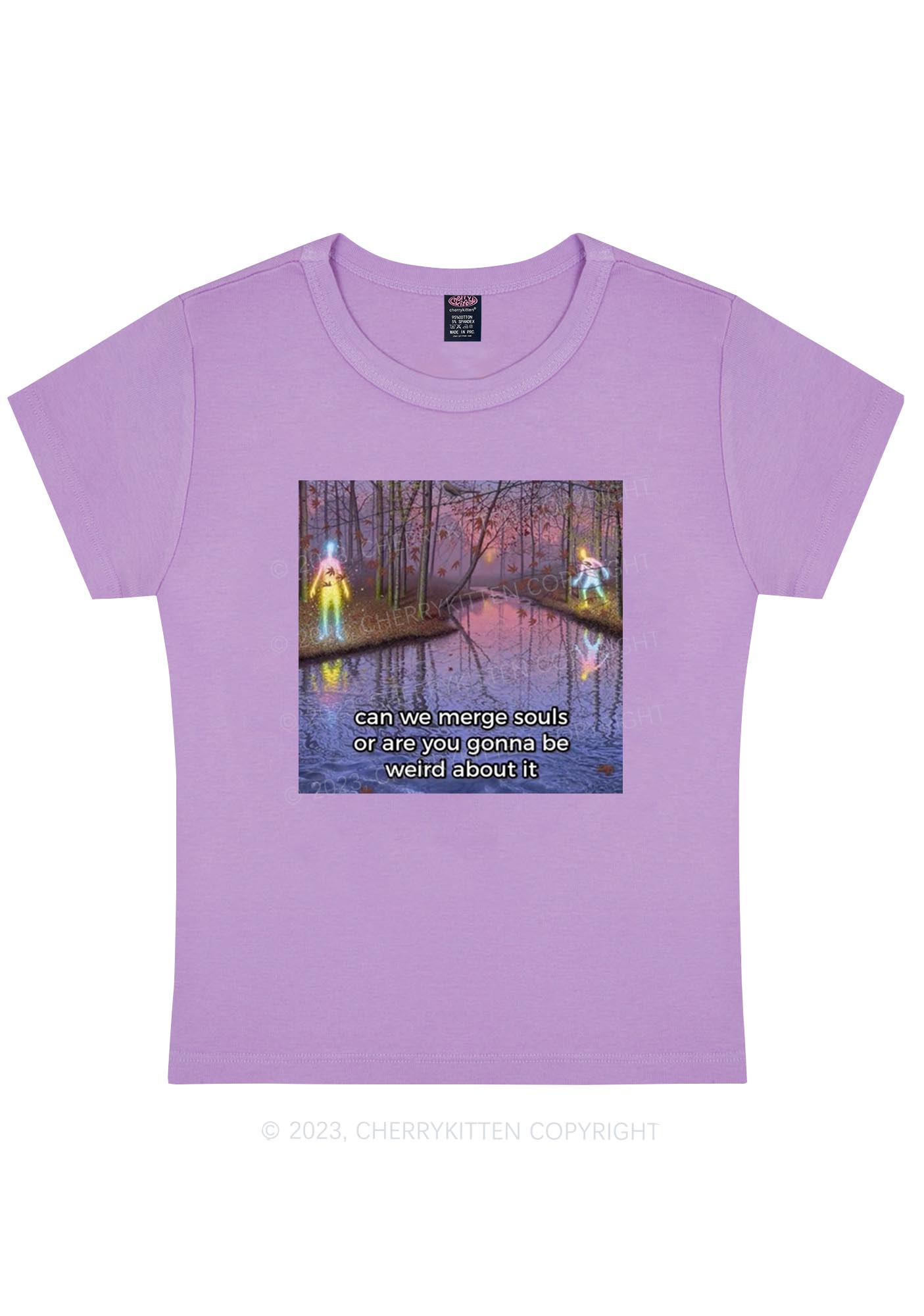 Curvy Merge Souls Y2K Baby Tee Cherrykitten