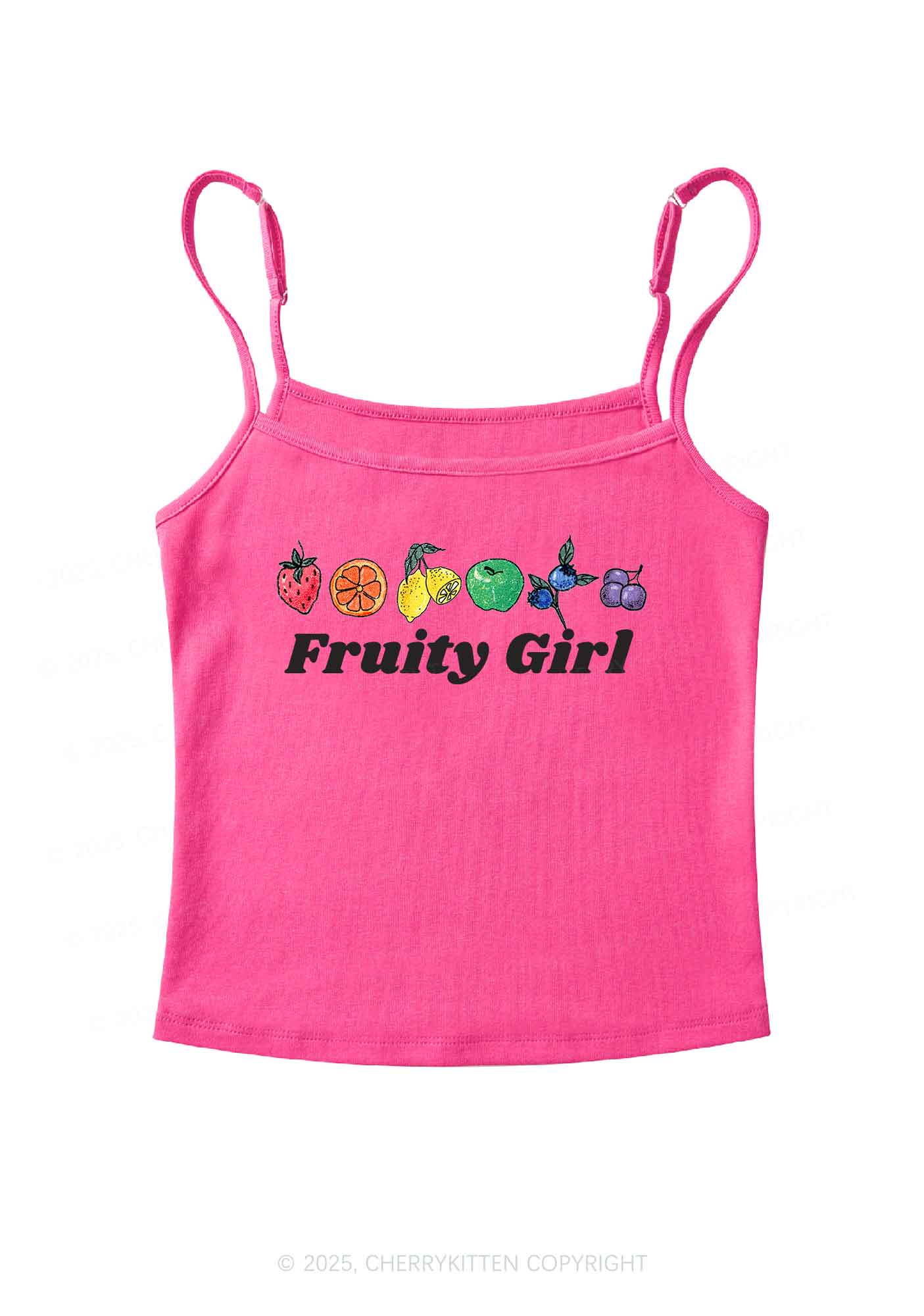 Fruity Girl Y2K Spaghetti Strap Cami Cherrykitten