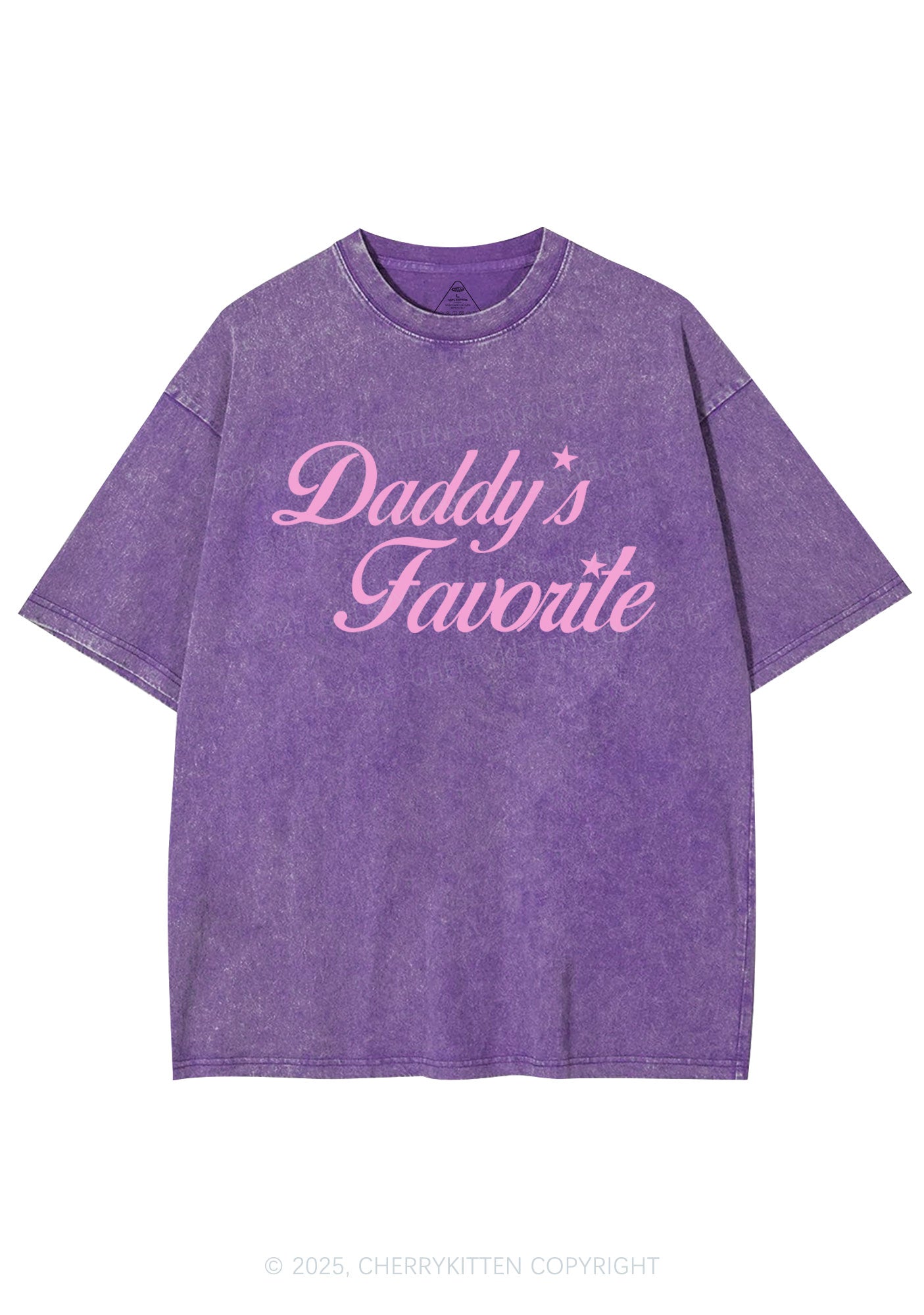 Daddys Favorite Y2K Shirts Washed Tee Cherrykitten