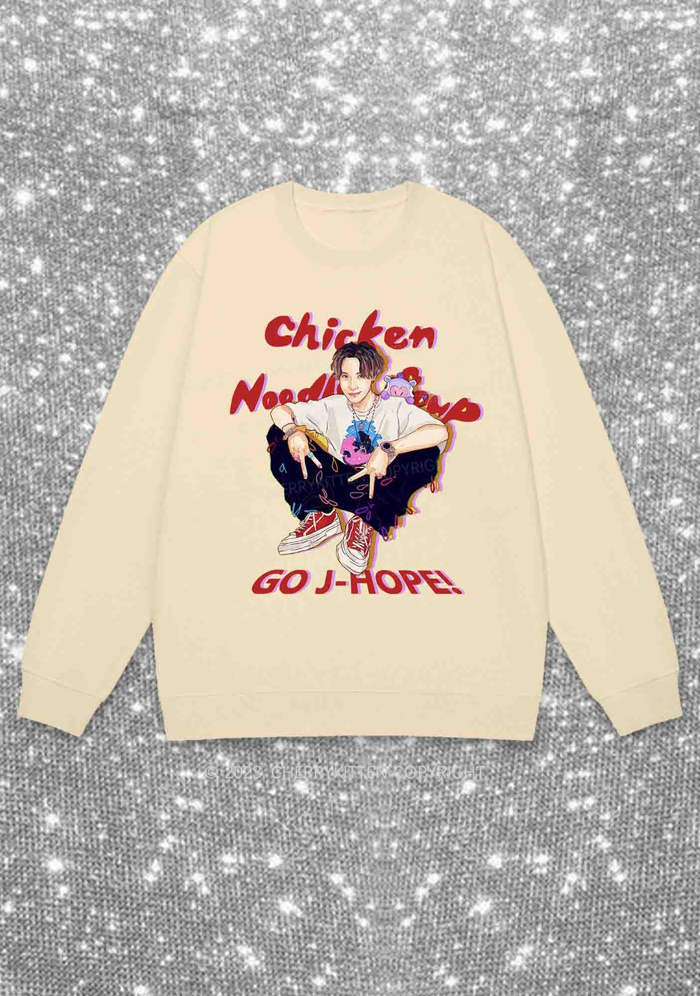 Go JH Kpop Y2K Sweatshirt Cherrykitten