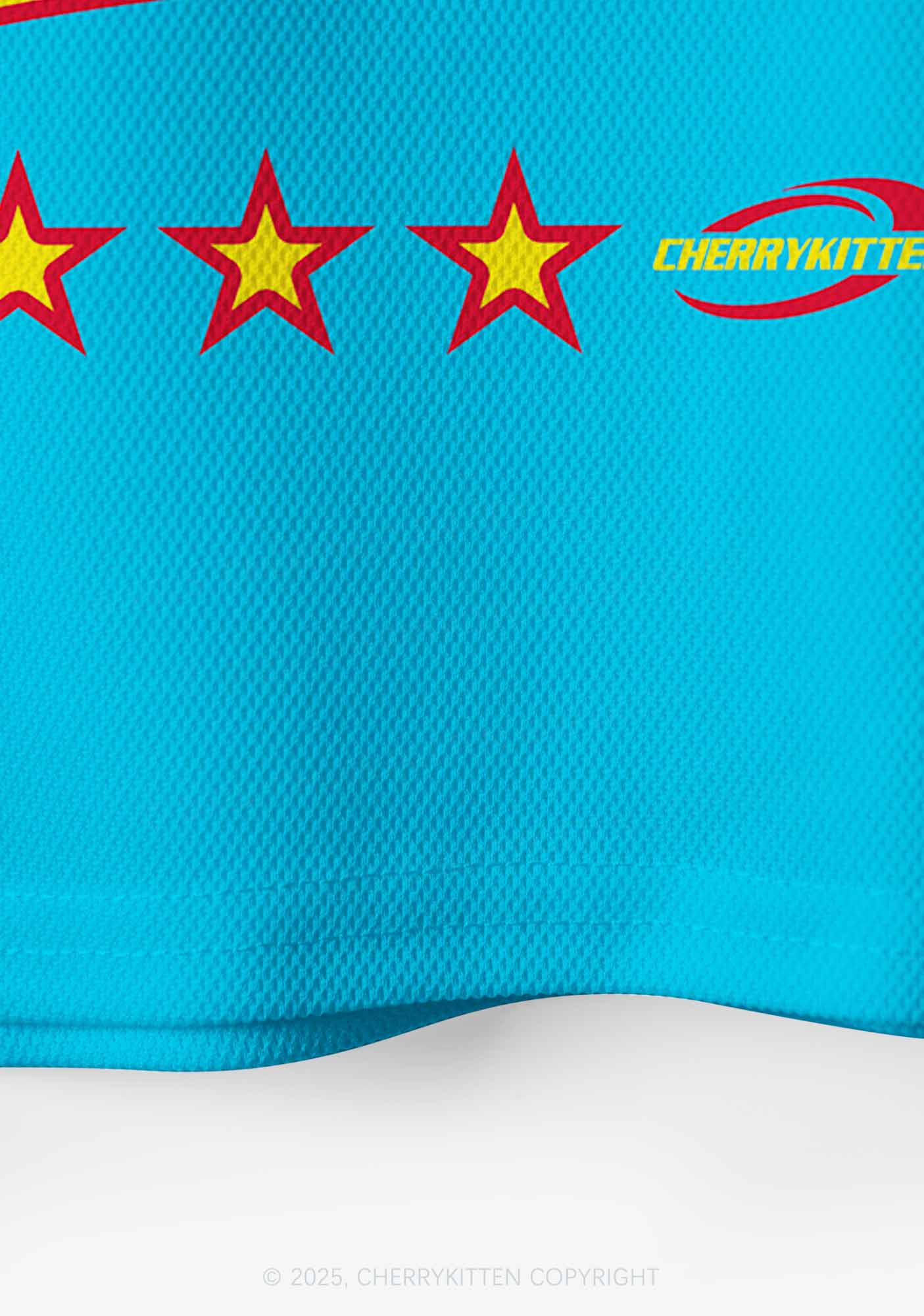 Custom Blue Ketamxxe Y2K Crop Sport Jersey Shirts Cherrykitten