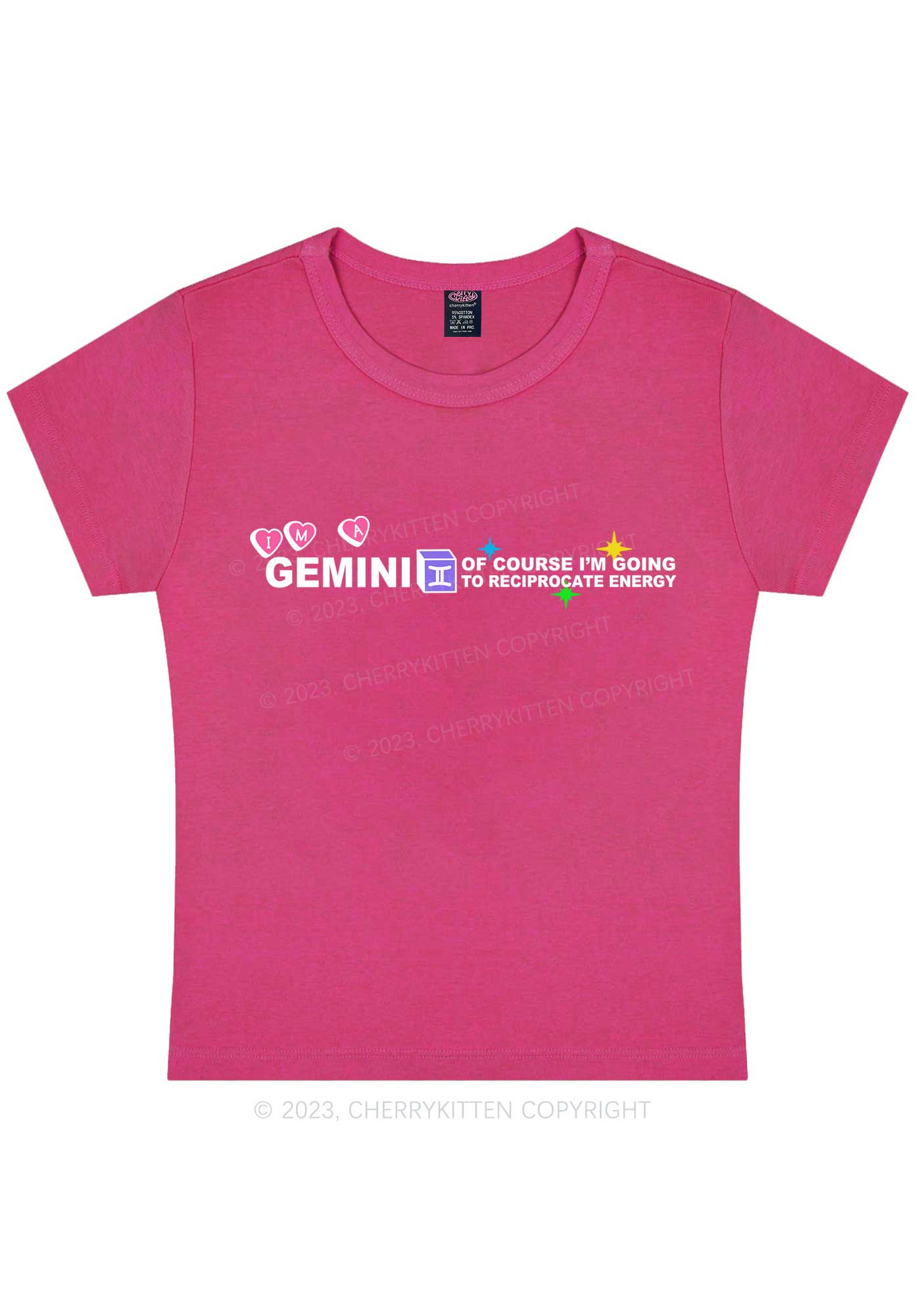 I'm A Gemini Y2K Baby Tee Cherrykitten