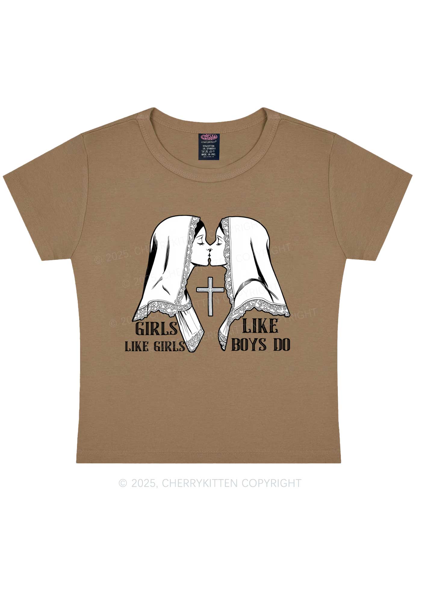 Girls Like Girls Pride Y2K Baby Tee Cherrykitten