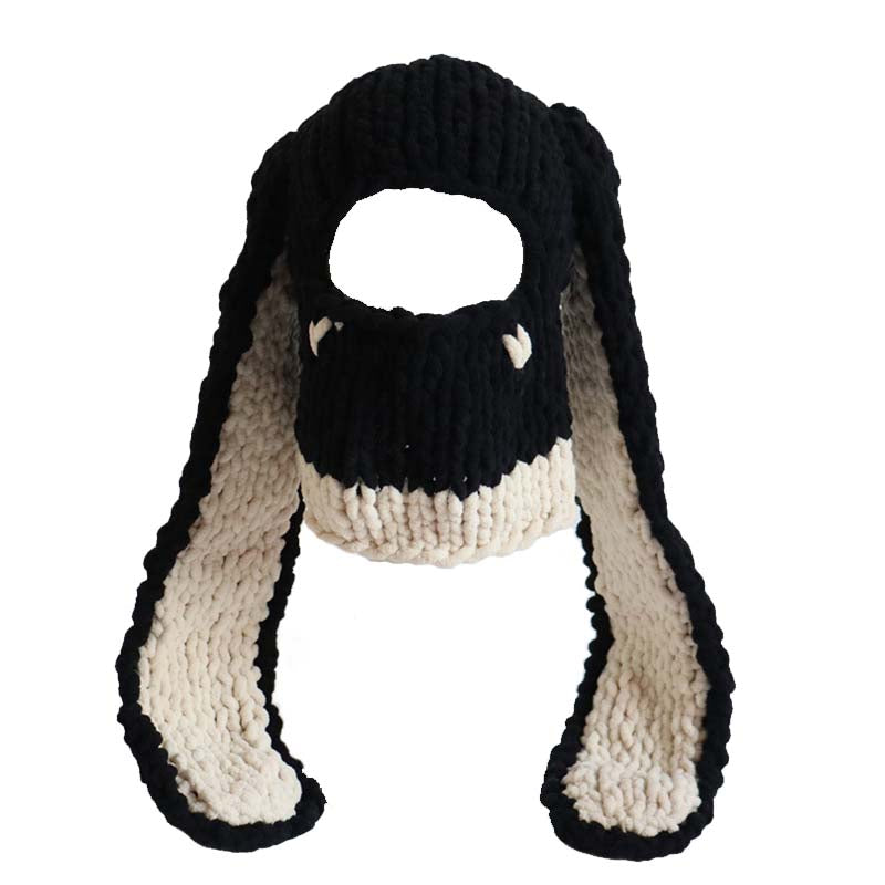 Halloween Rabbit Ears Y2K Hand Knitted Hat