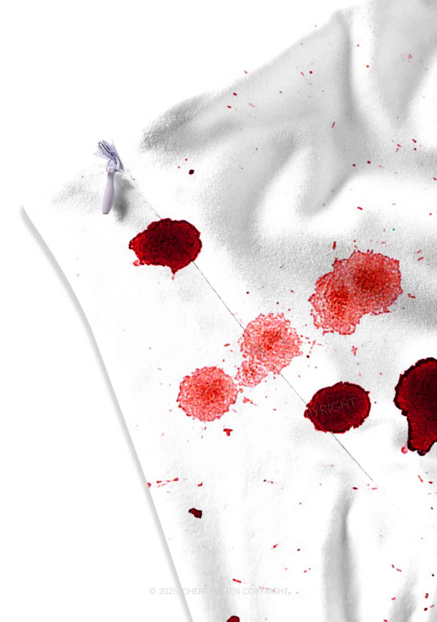 Halloween Bloody Ghost Y2K Print Mini Skirt Cherrykitten
