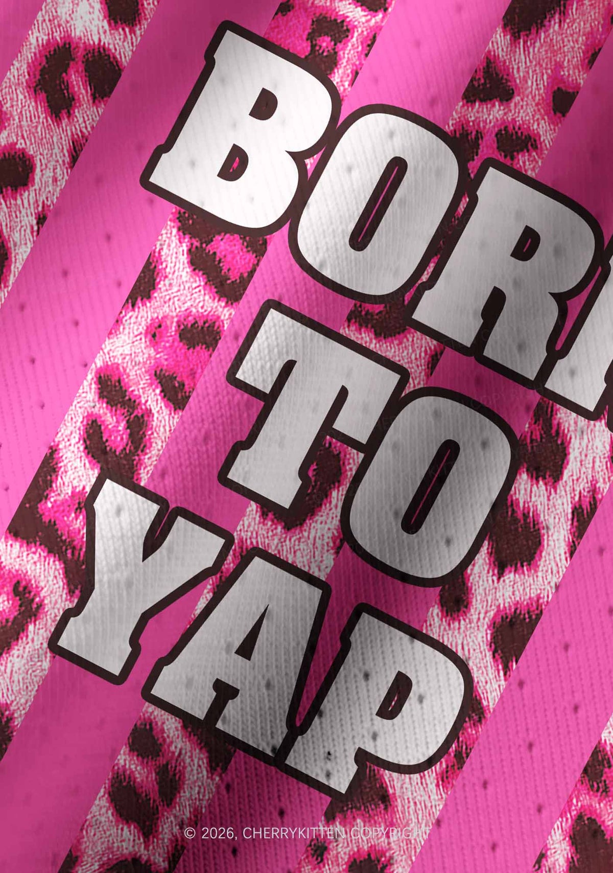 Born To Yap Y2K Crop Football Jersey Shirts Cherrykitten