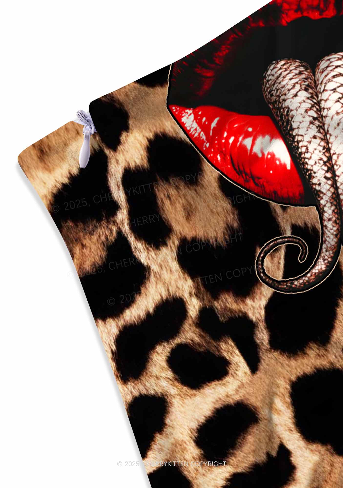 Halloween Leopard Lips Snakes Y2K Print Mini Skirt Cherrykitten