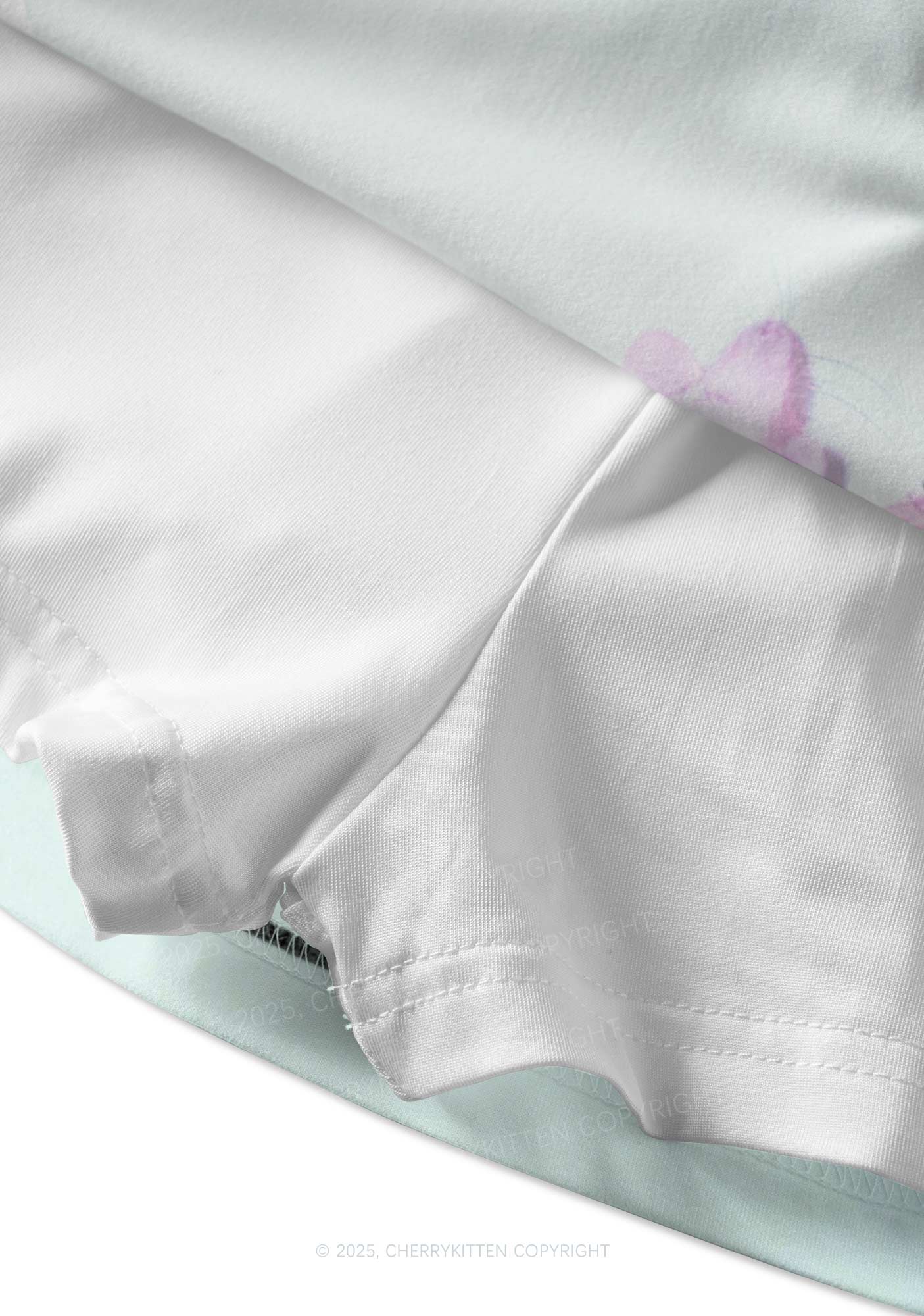 Rat Guitarist Y2K Print Mini Skirt Cherrykitten