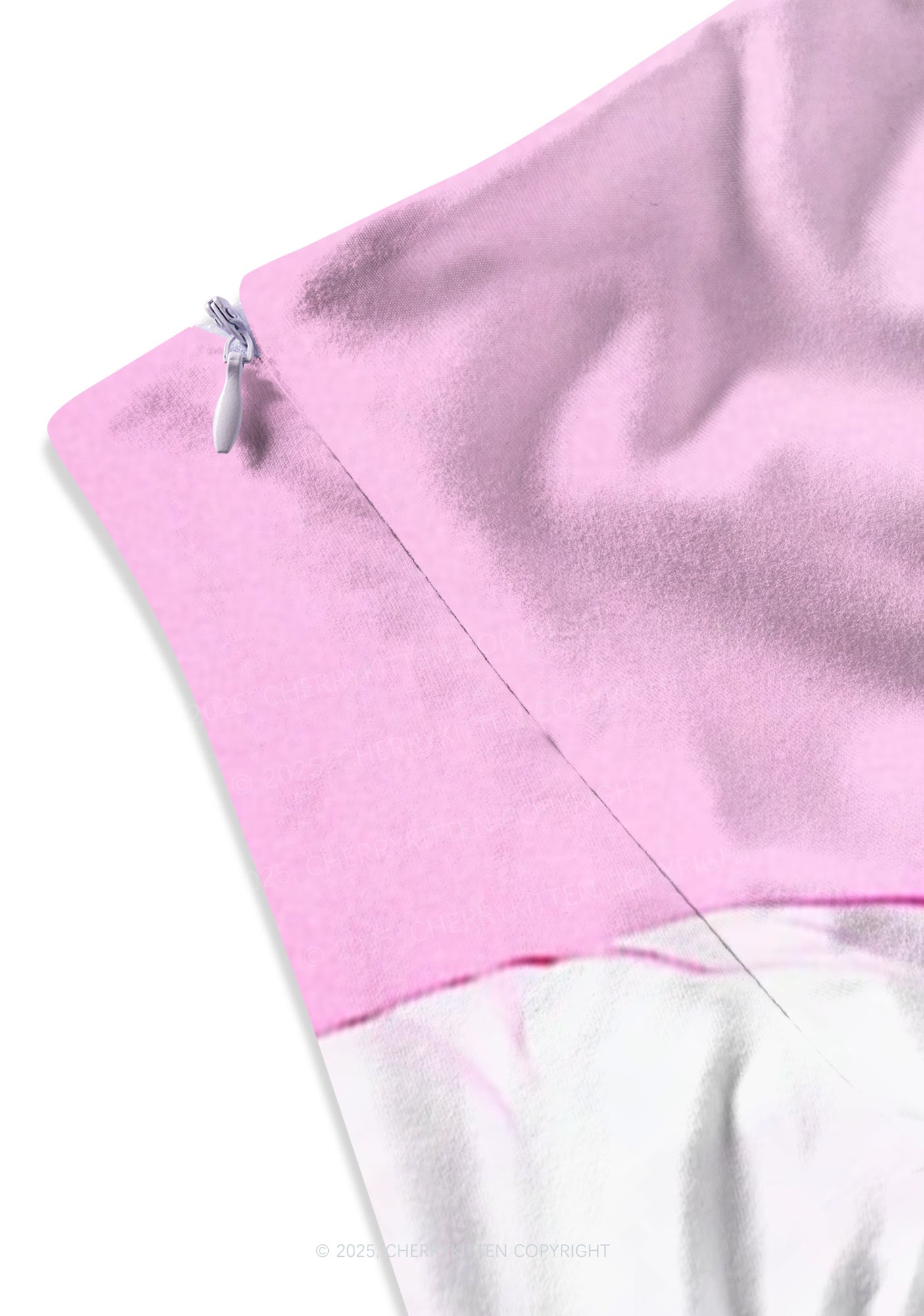 Pink Couch Raccoon Y2K Print Mini Skirt Cherrykitten