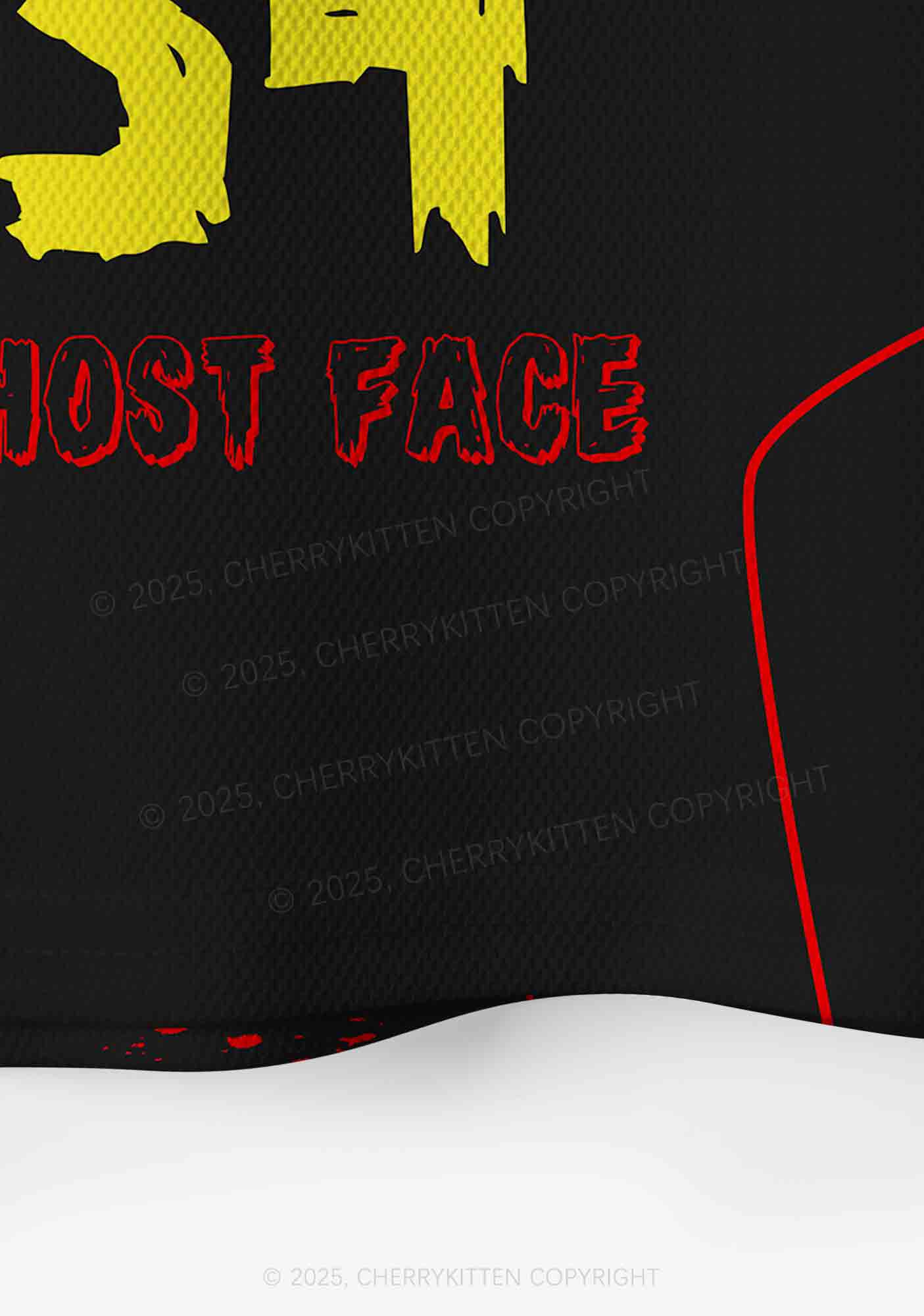 Halloween Custom Horror Ghost Y2K Crop Sport Jersey Shirts Cherrykitten