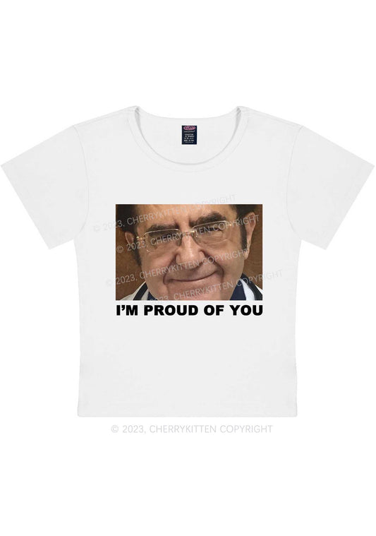 Dr. Now Is Proud Of You Y2K Baby Tee Cherrykitten