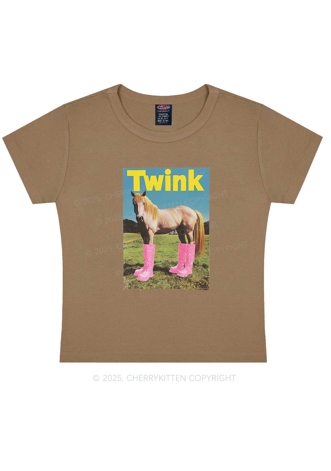 Twink Pony Pride Y2K Baby Tee Cherrykitten