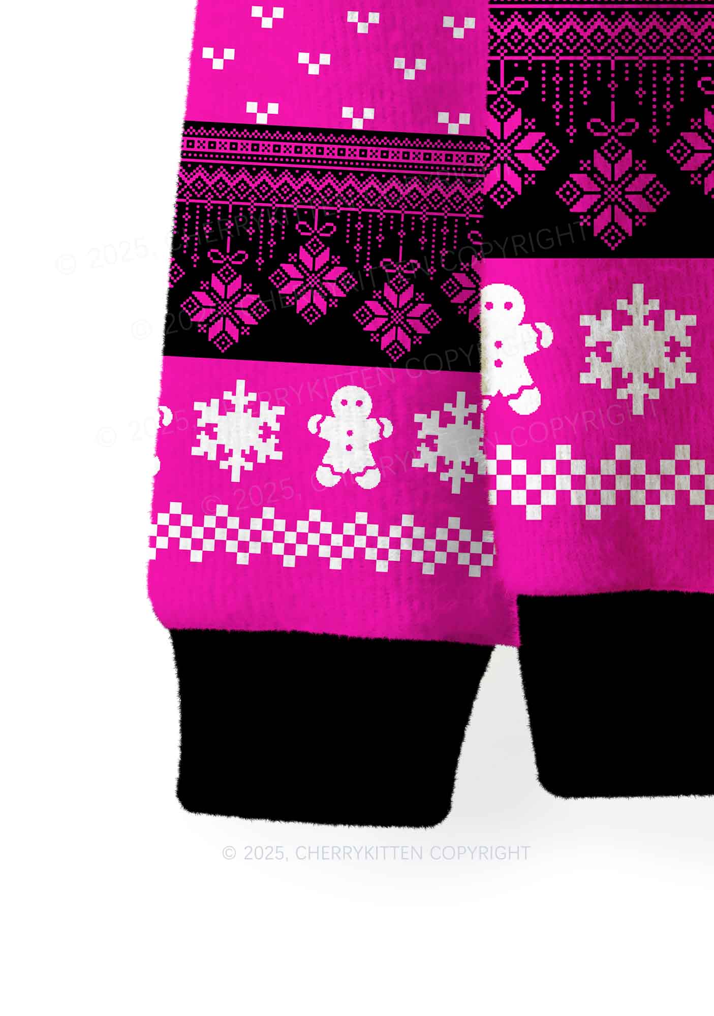 Great Mental Health Y2K Christmas Knit Sweatshirt Cherrykitten