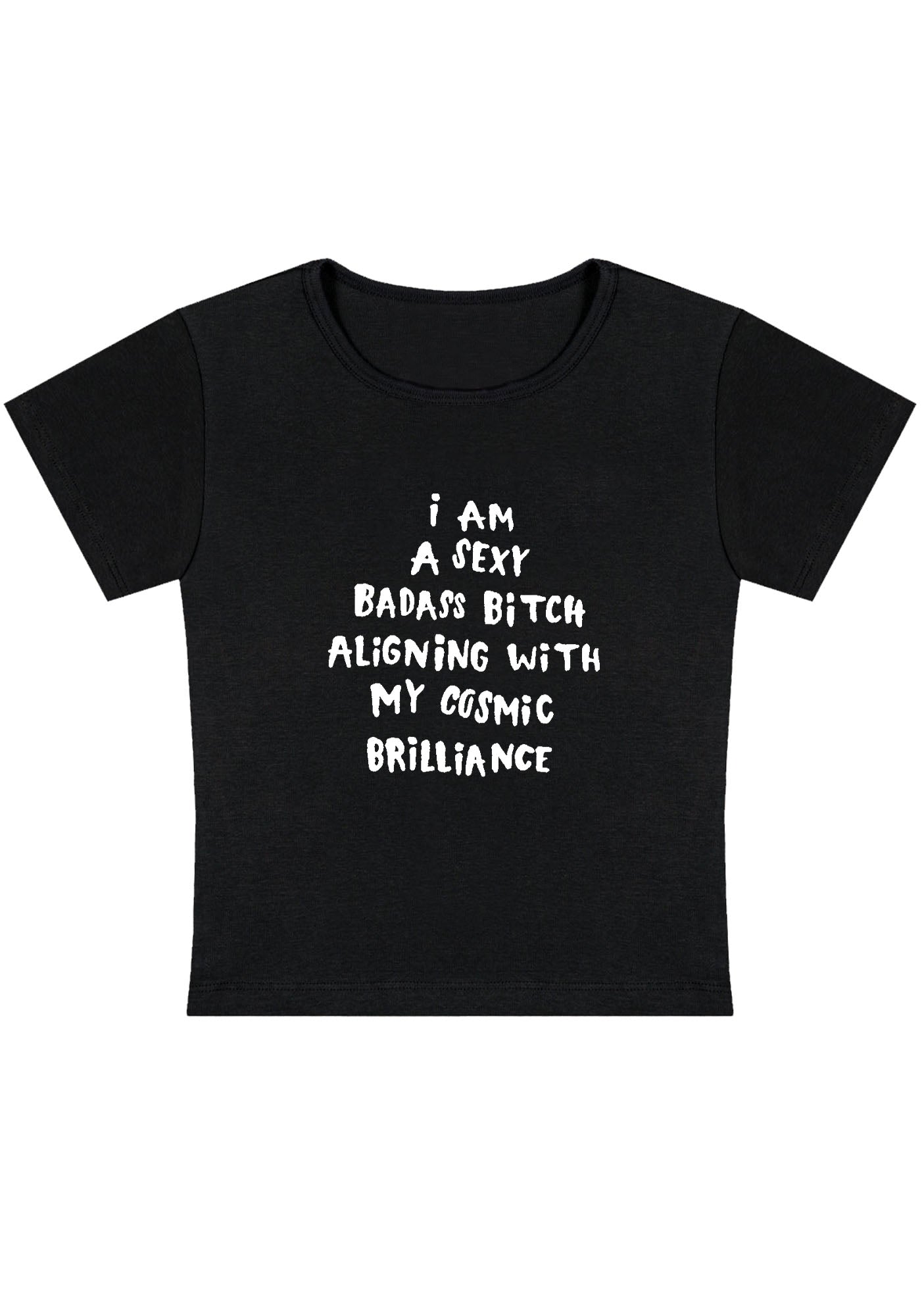 Curvy Aligning With My Cosmic Brilliance Baby Tee