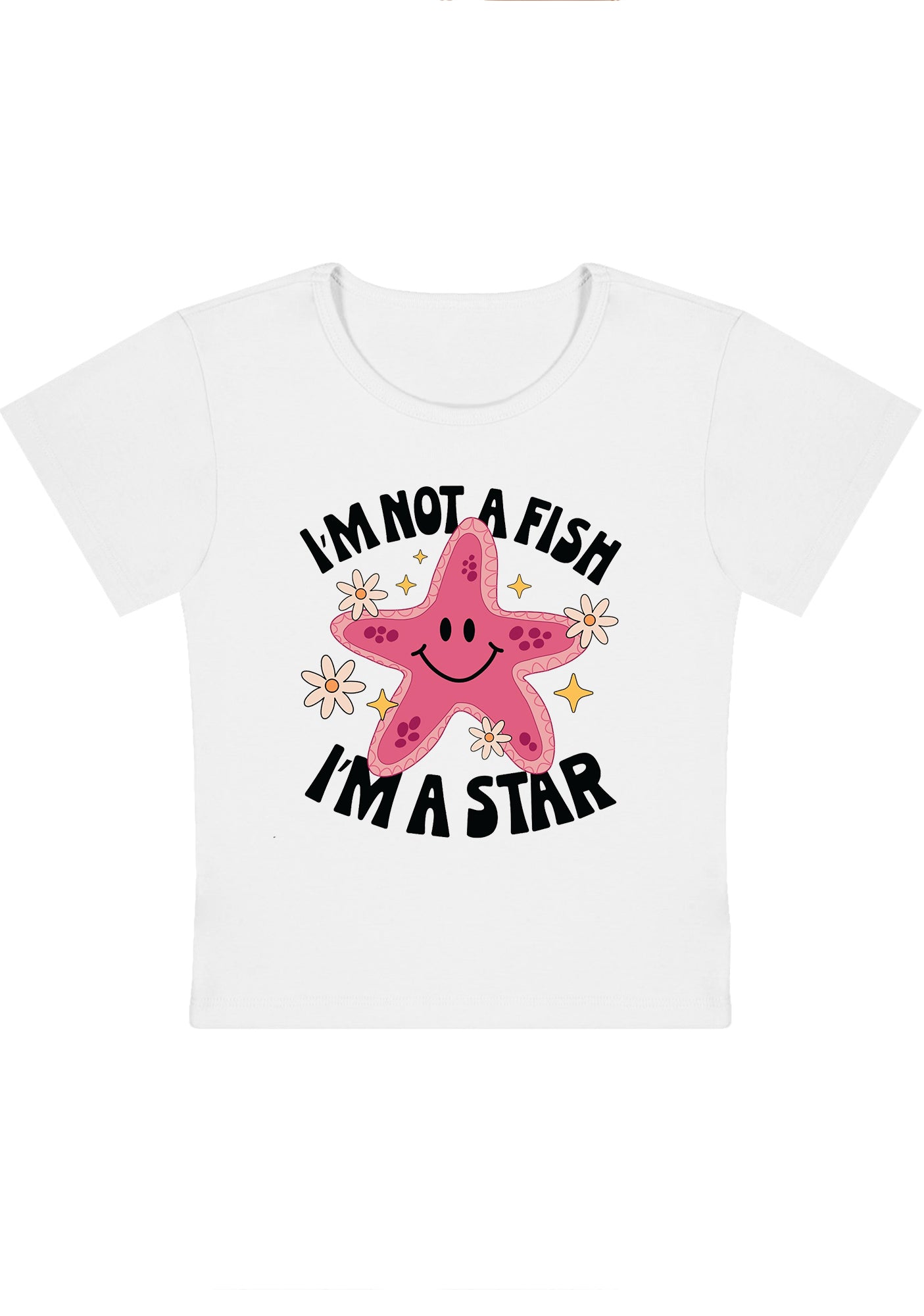 I'm Not A Fish I'm A Star Y2K Baby Tee