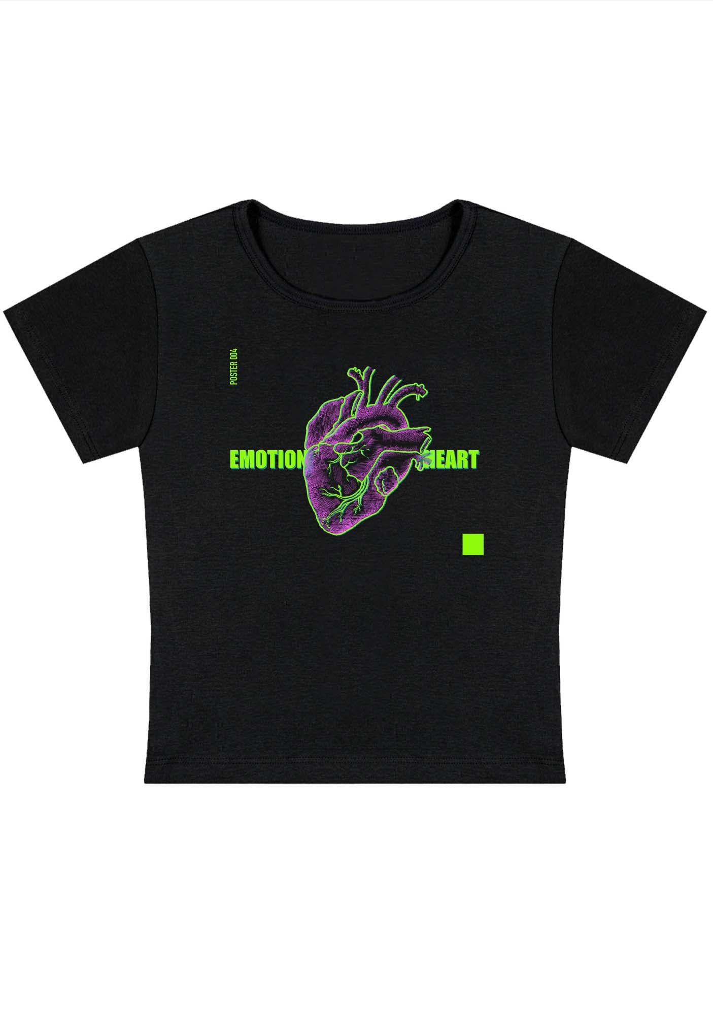 Curvy Emotion Heart Baby Tee