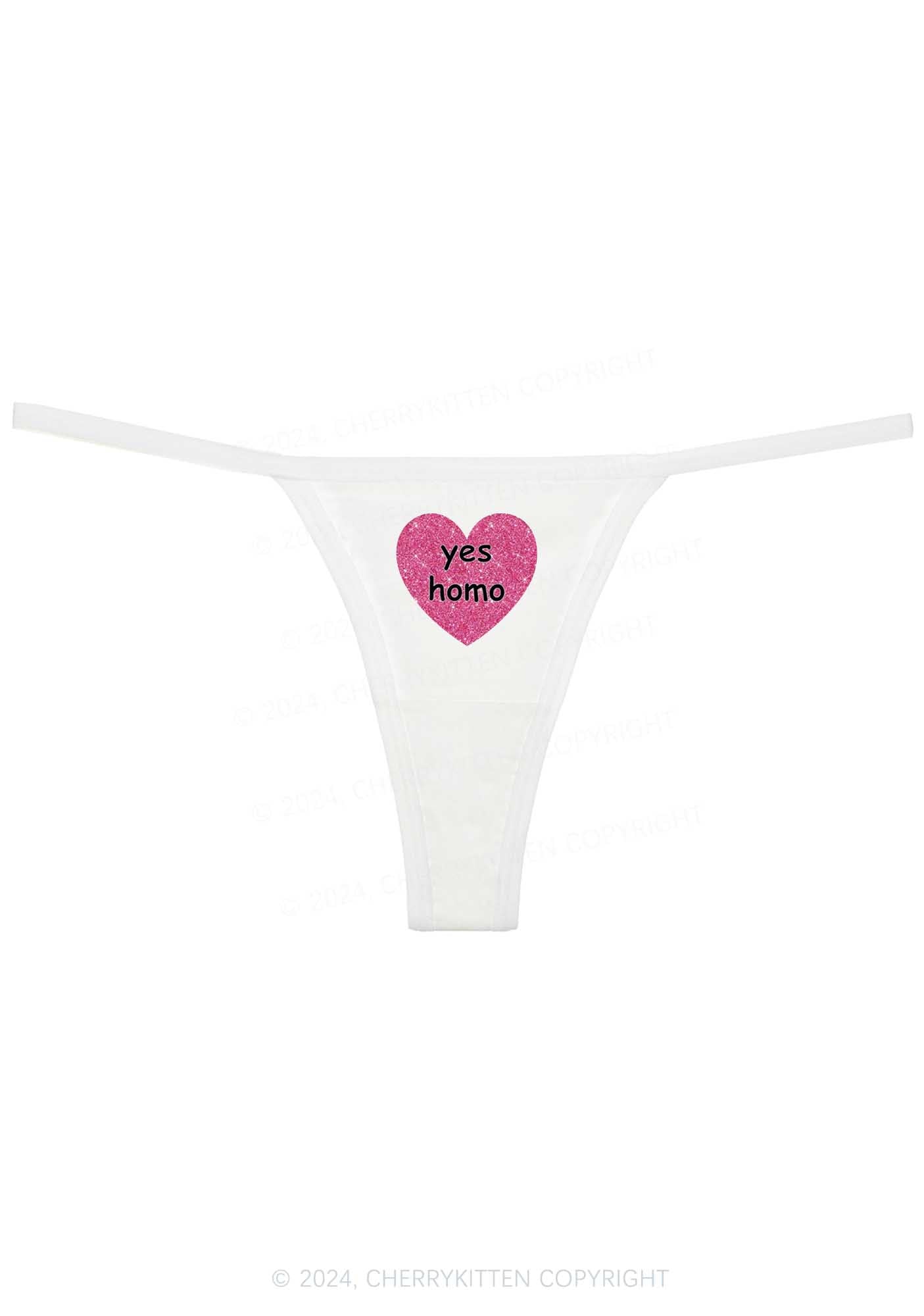 Yes Homo Y2K Flat String Thong Cherrykitten