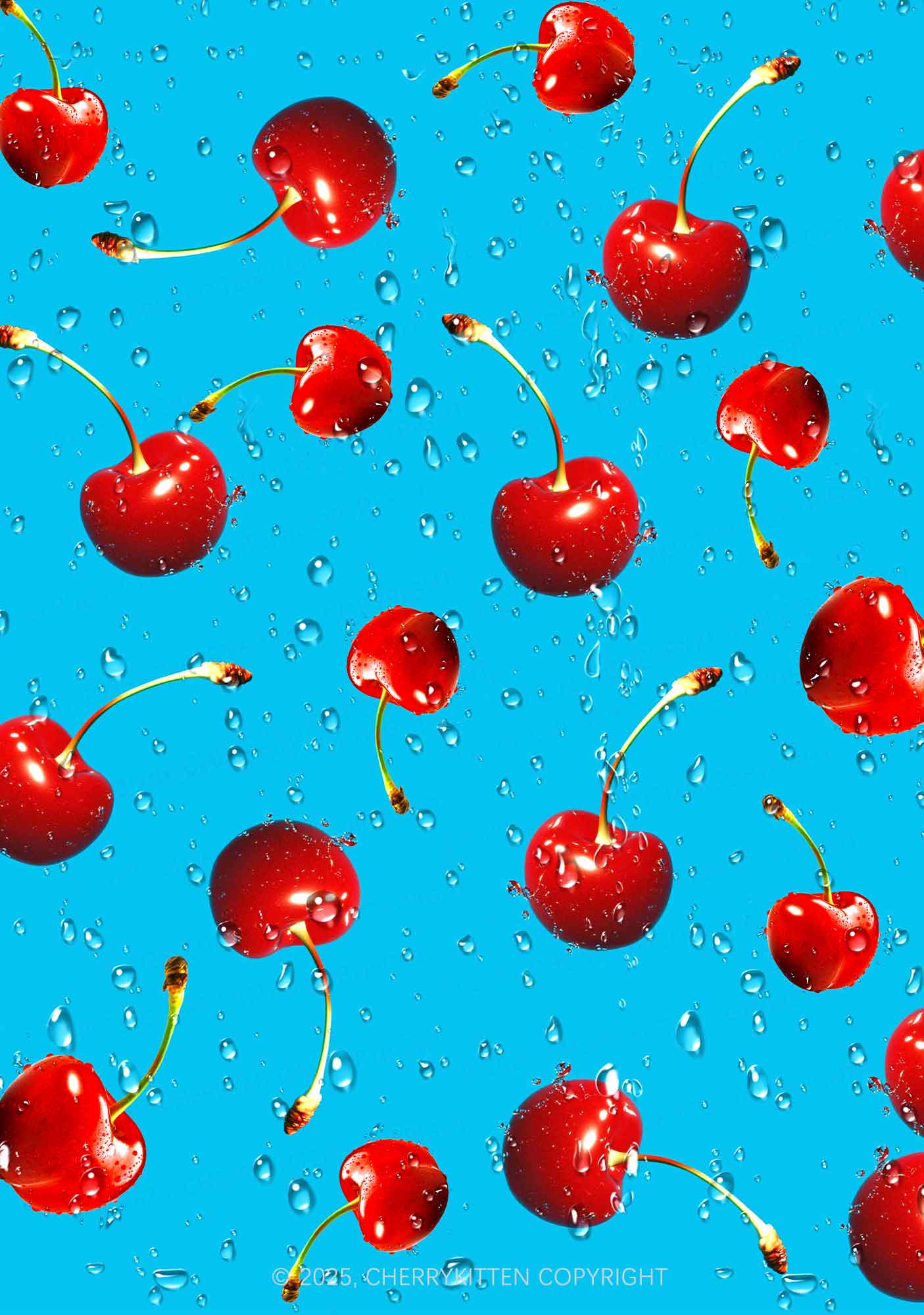 Fresh Cherry Y2K Print Slip Dress Cherrykitten